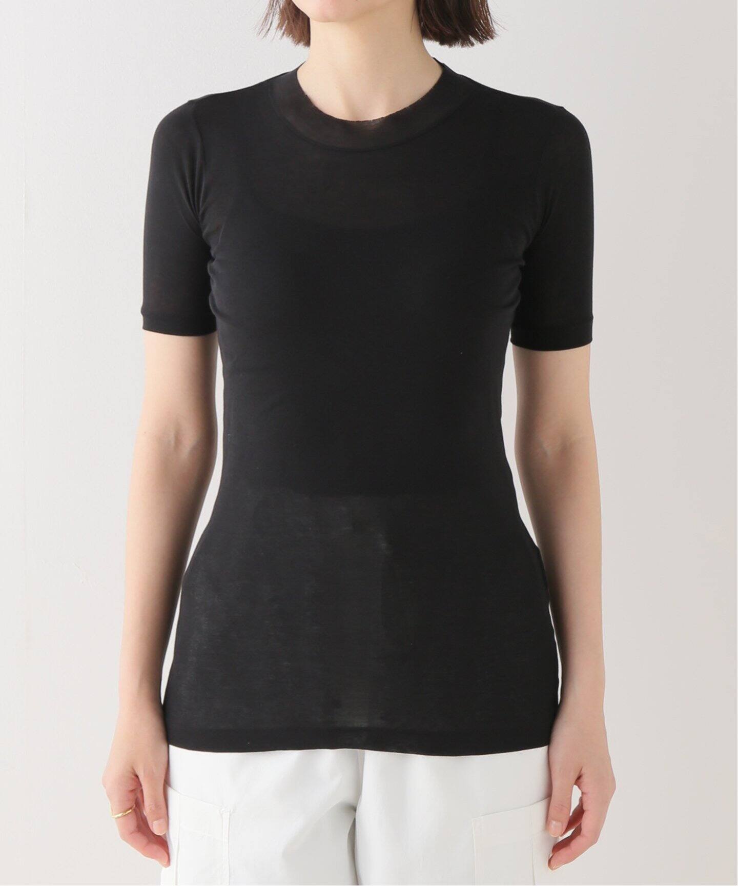 AURALEE/オーラリー】GIZA SUPER HIGH GAUGE TEE / シアーリブTシャツ 