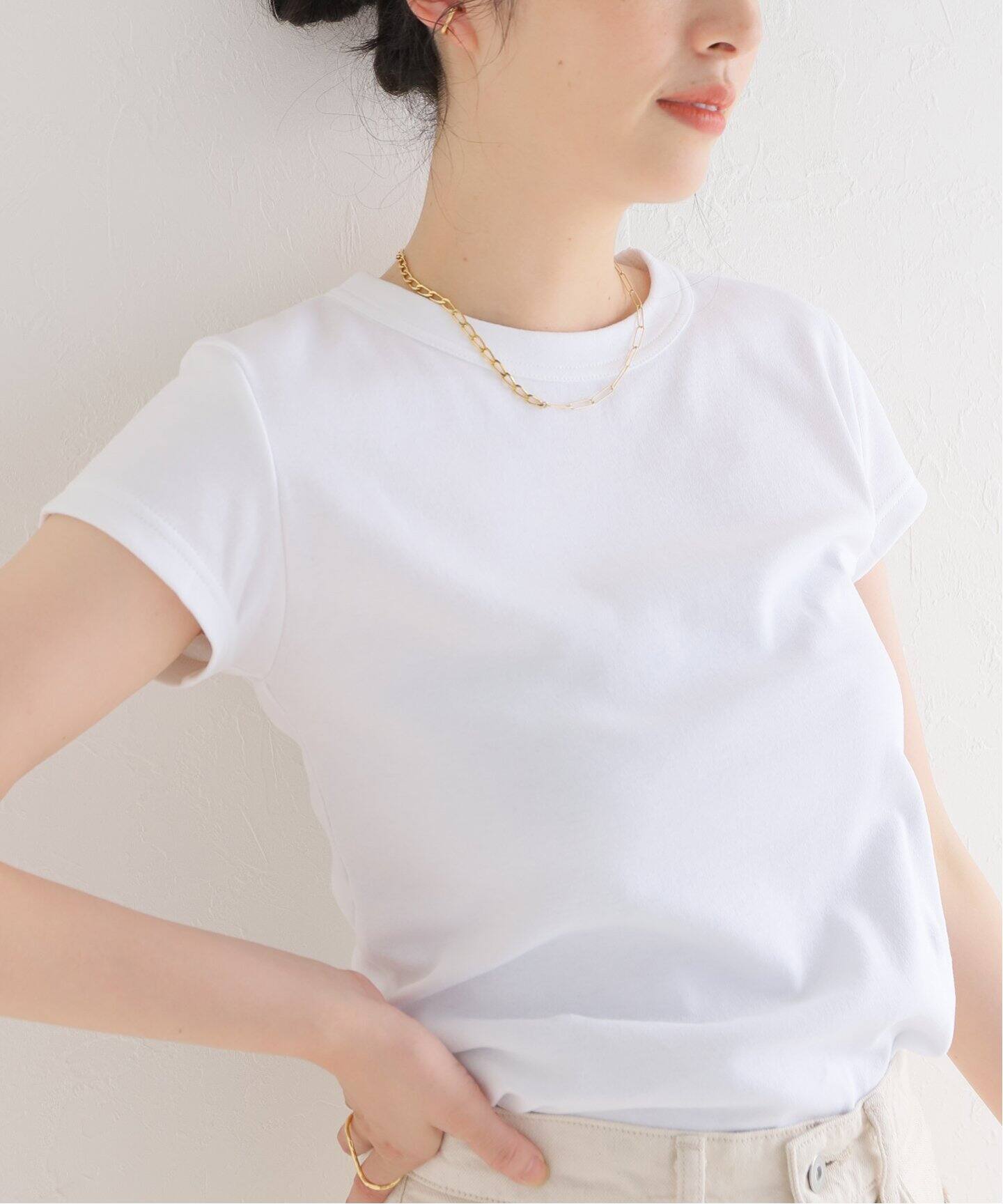 MADISONBLUE/マディソンブルー】CREW NECK TEE（Tシャツ／カットソー 