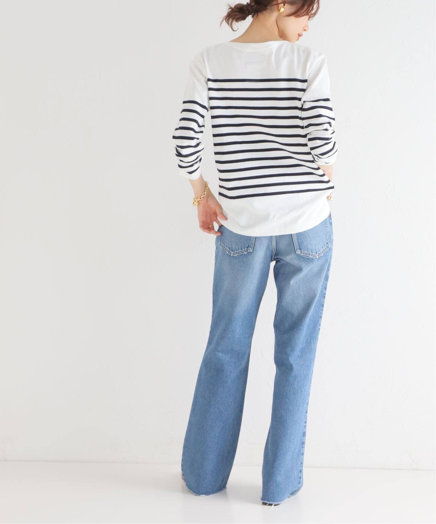 MADISONBLUE/マディソンブルー】BORDER BOAT NECK PO（Tシャツ  