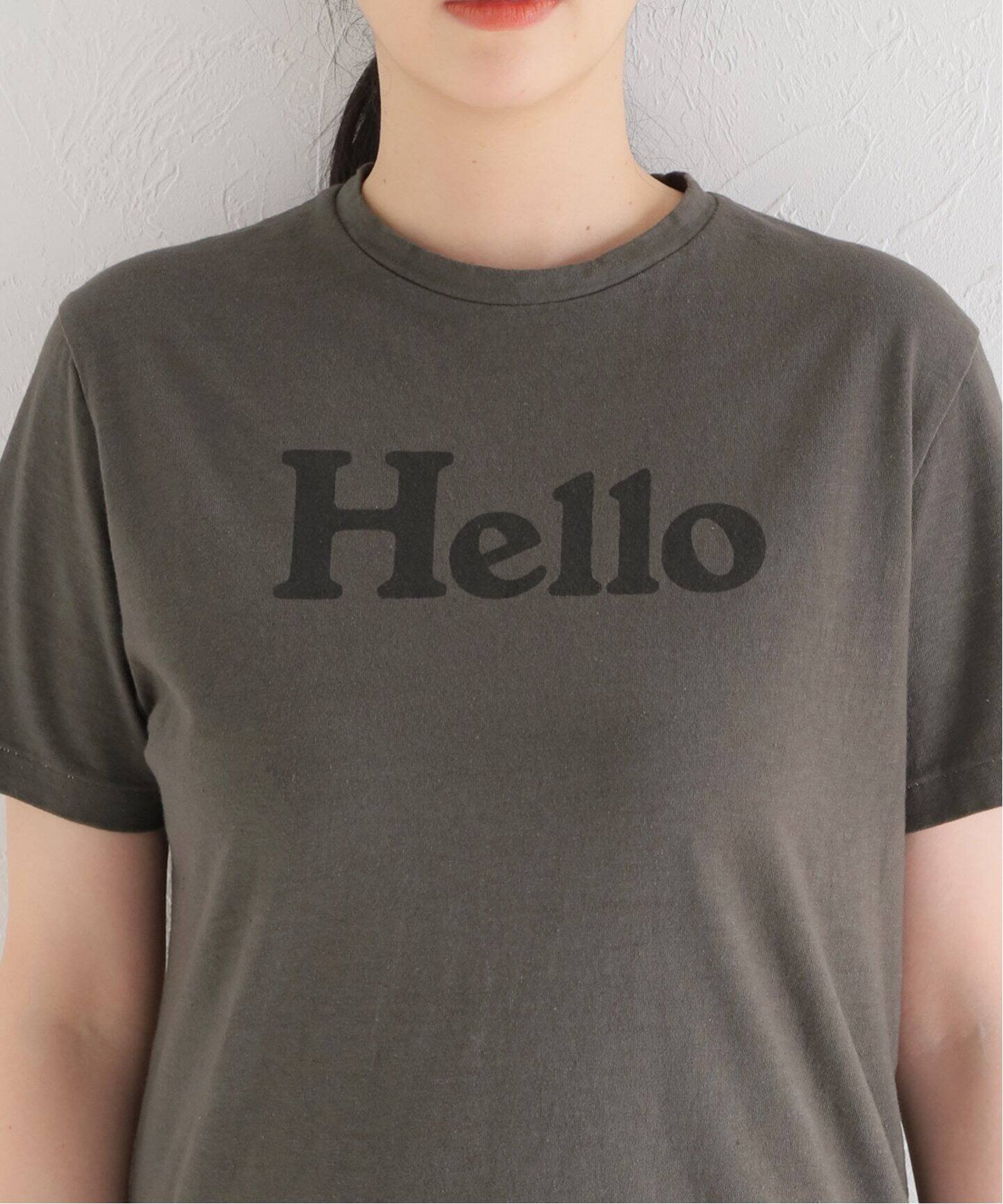 MADISONBLUE/マディソンブルー】HELLO CREW NECK TEE（Tシャツ  