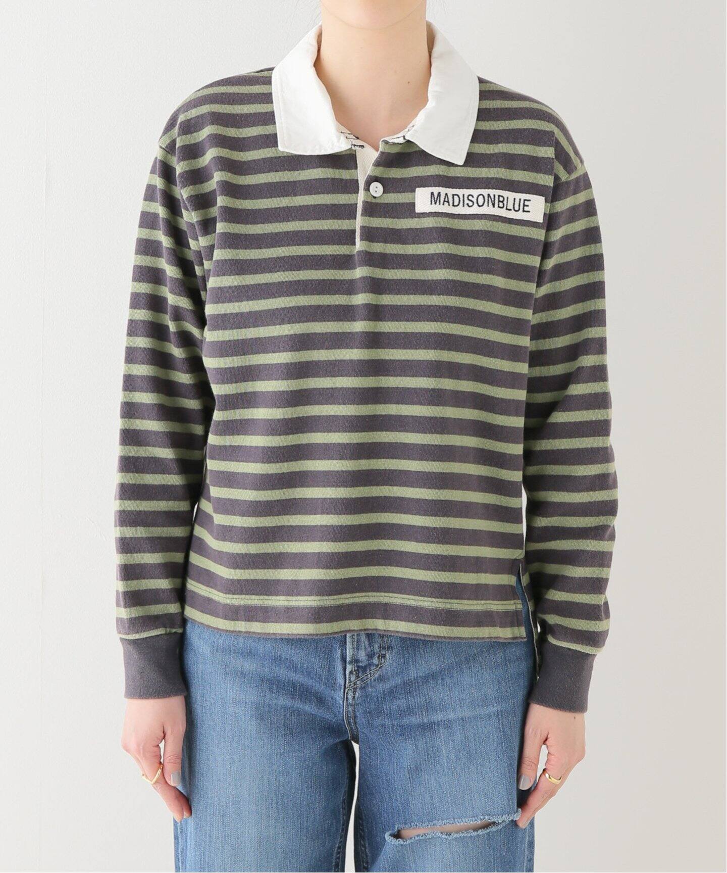 MADISONBLUE/マディソンブルー】 RUGBY SH BORDER OZW（Tシャツ 