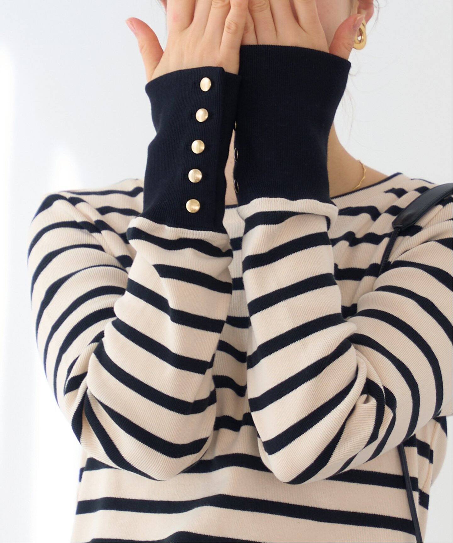 TRADITIONAL WEATHERWEAR】バックボタンクルーネックプルオーバー（T  