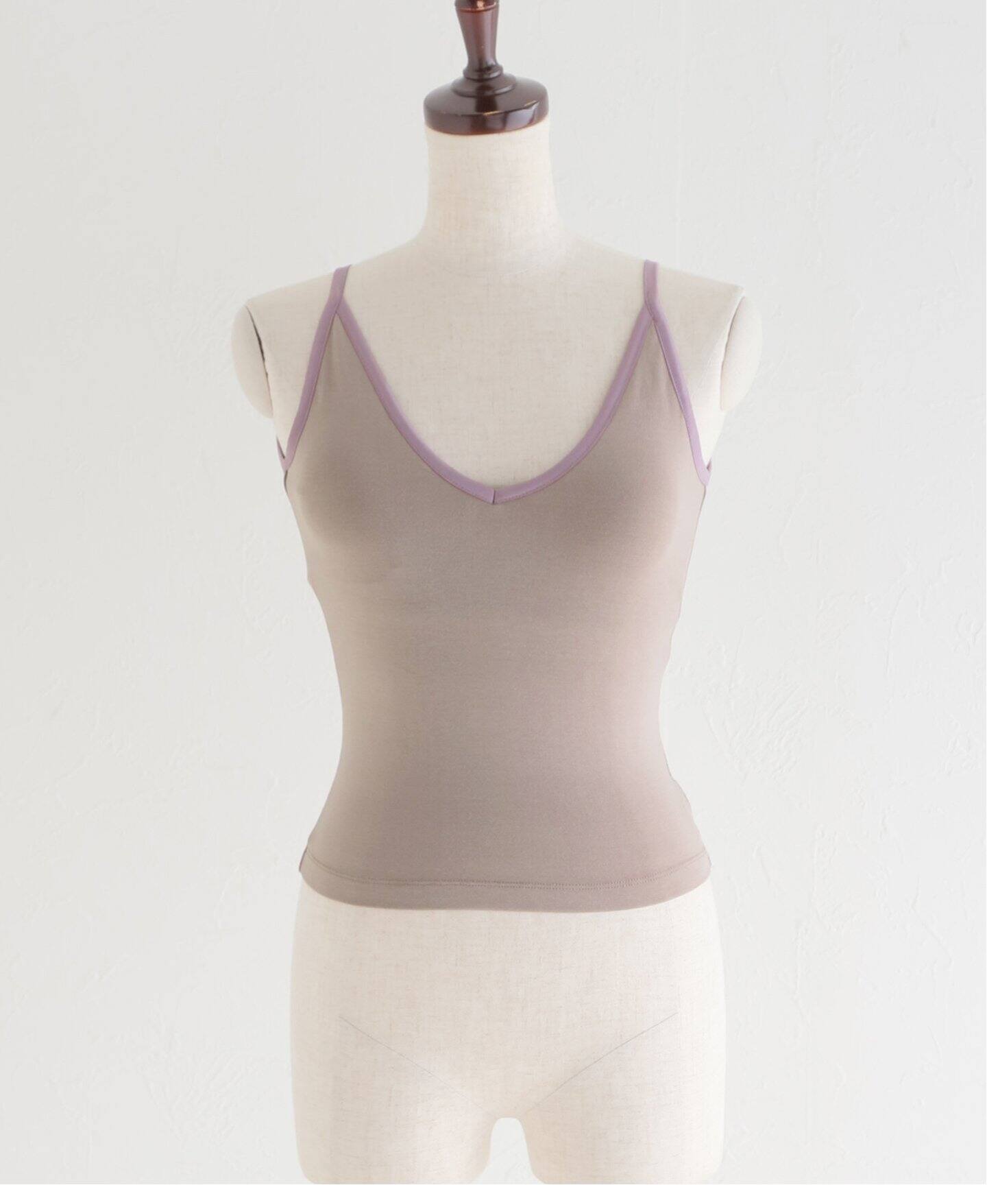 determ/デターム】COLLAGEN CAMI WITH CUPS / キャミソール（カップ 
