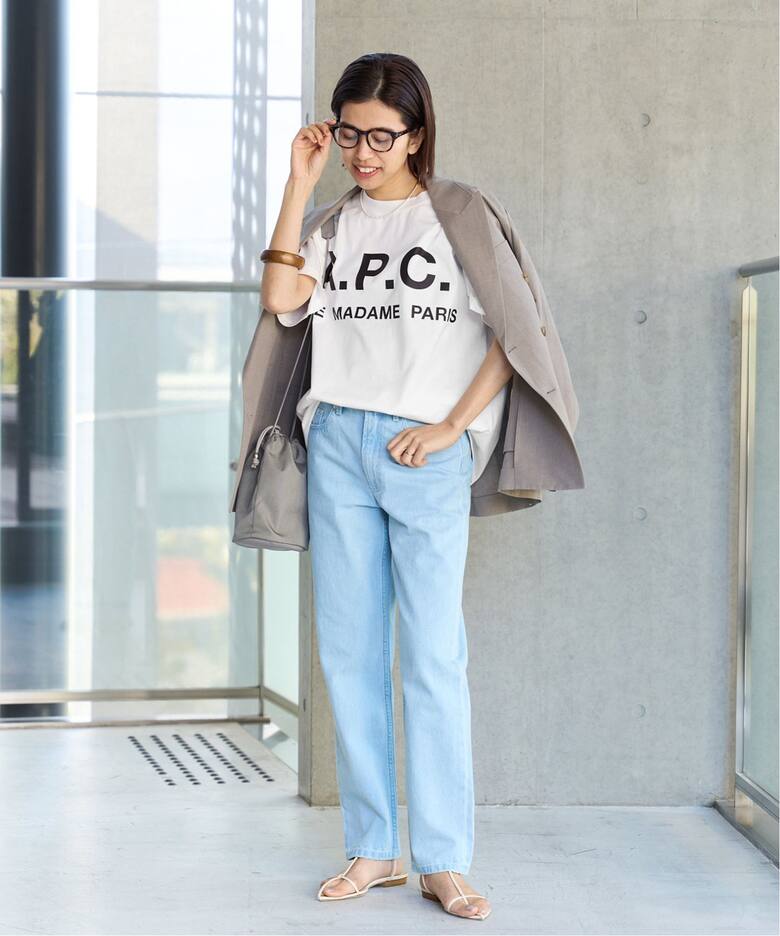 追加》【A.P.C./アー・ペー・セー】別注 ビッグ ロゴ Tシャツ（Tシャツ  