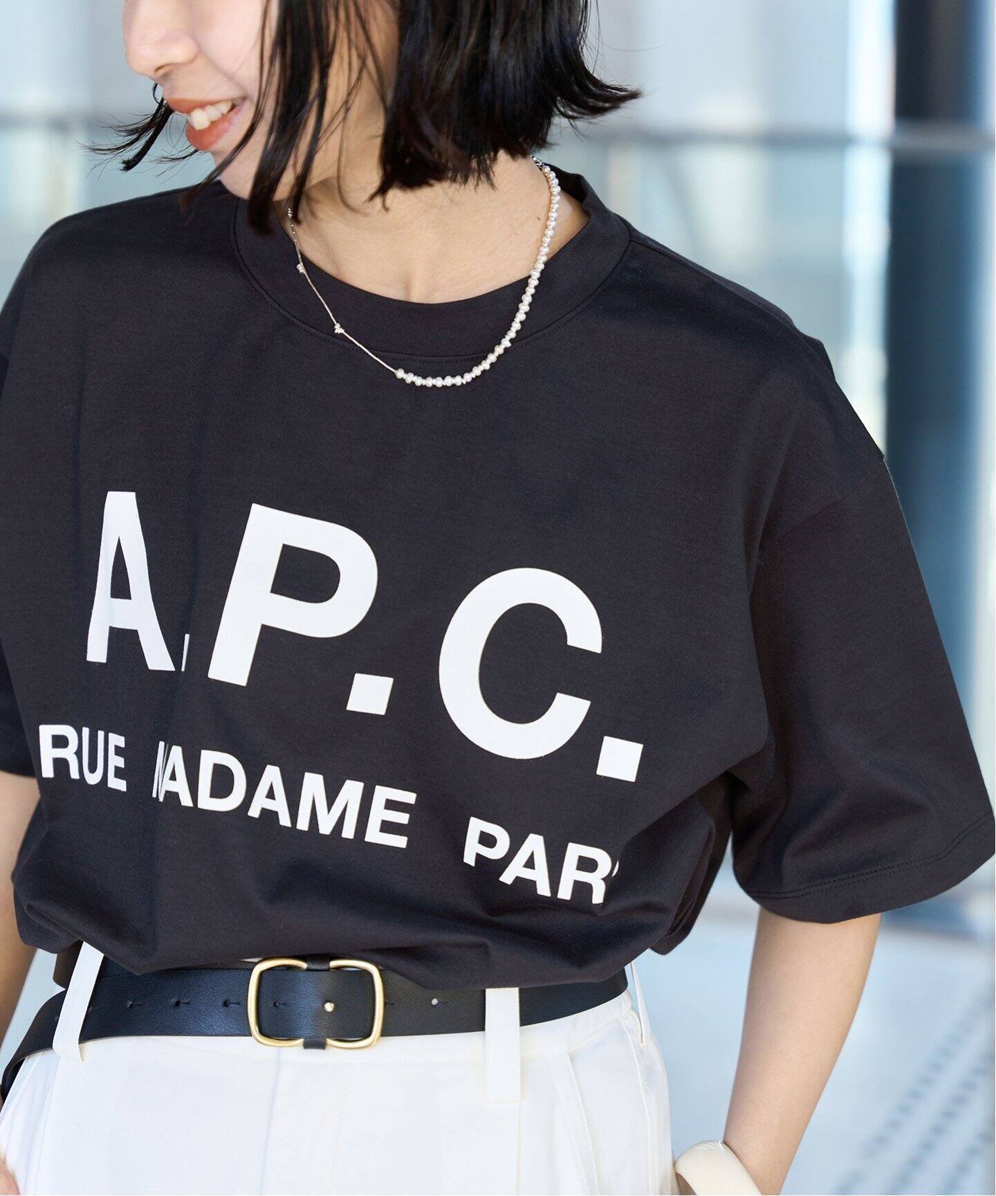 追加》【A.P.C./アー・ペー・セー】別注 ビッグ ロゴ Tシャツ（Tシャツ  