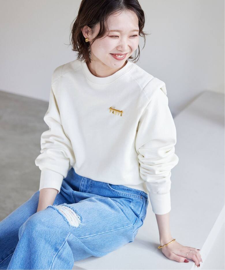 ヘビー裏毛シルエットプルオーバー（スウェット）｜SLOBE IENA  