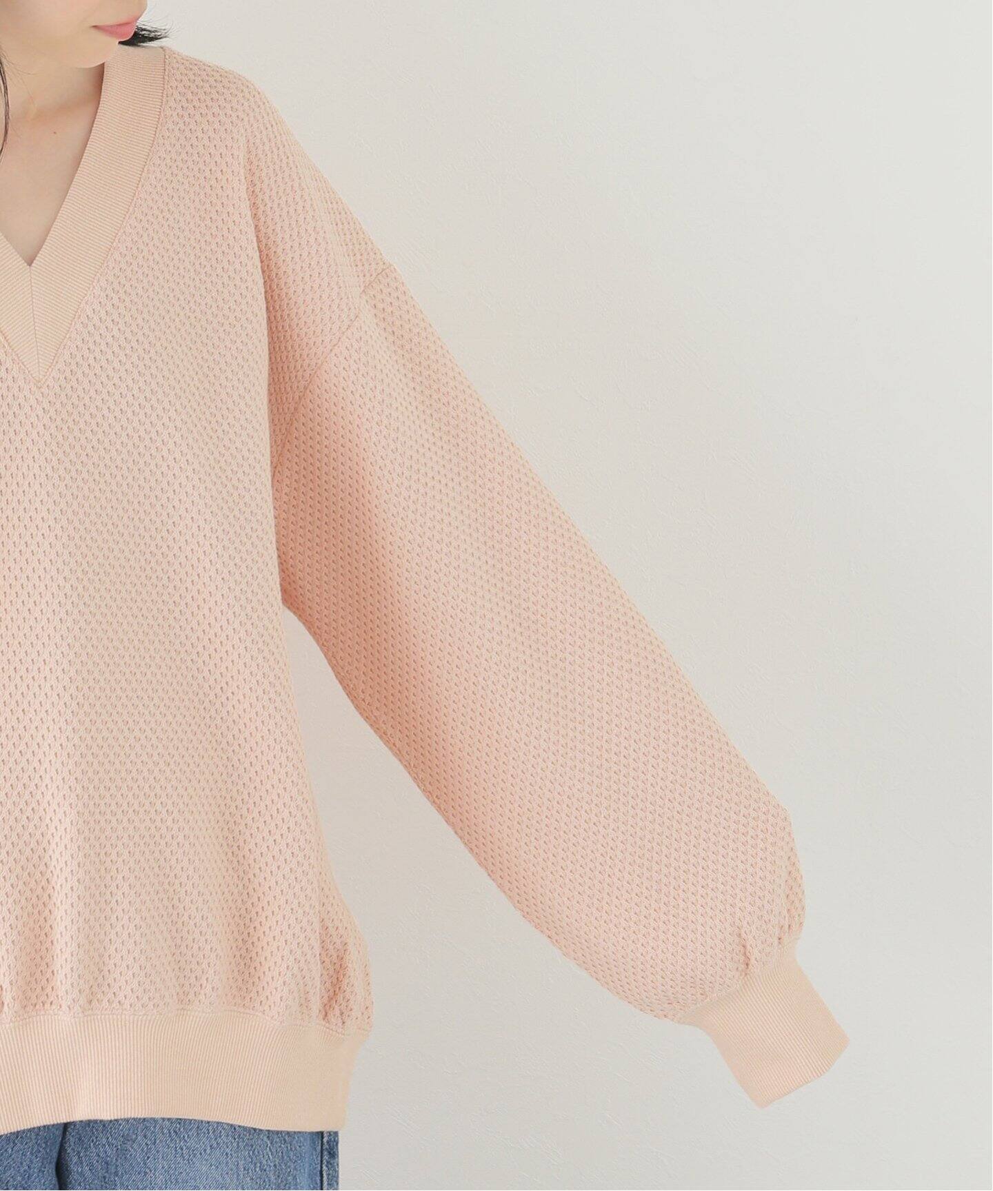 オシャレ⭐かわいい⭐IENA】ベージュ Vネック ニットカットソー