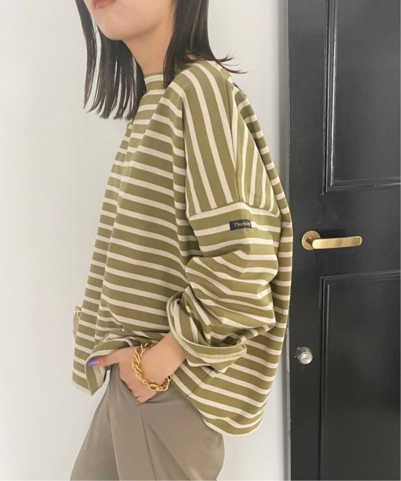 Leminor/ルミノア】For SLOBE every day ビッグボーダーカットソー（T 
