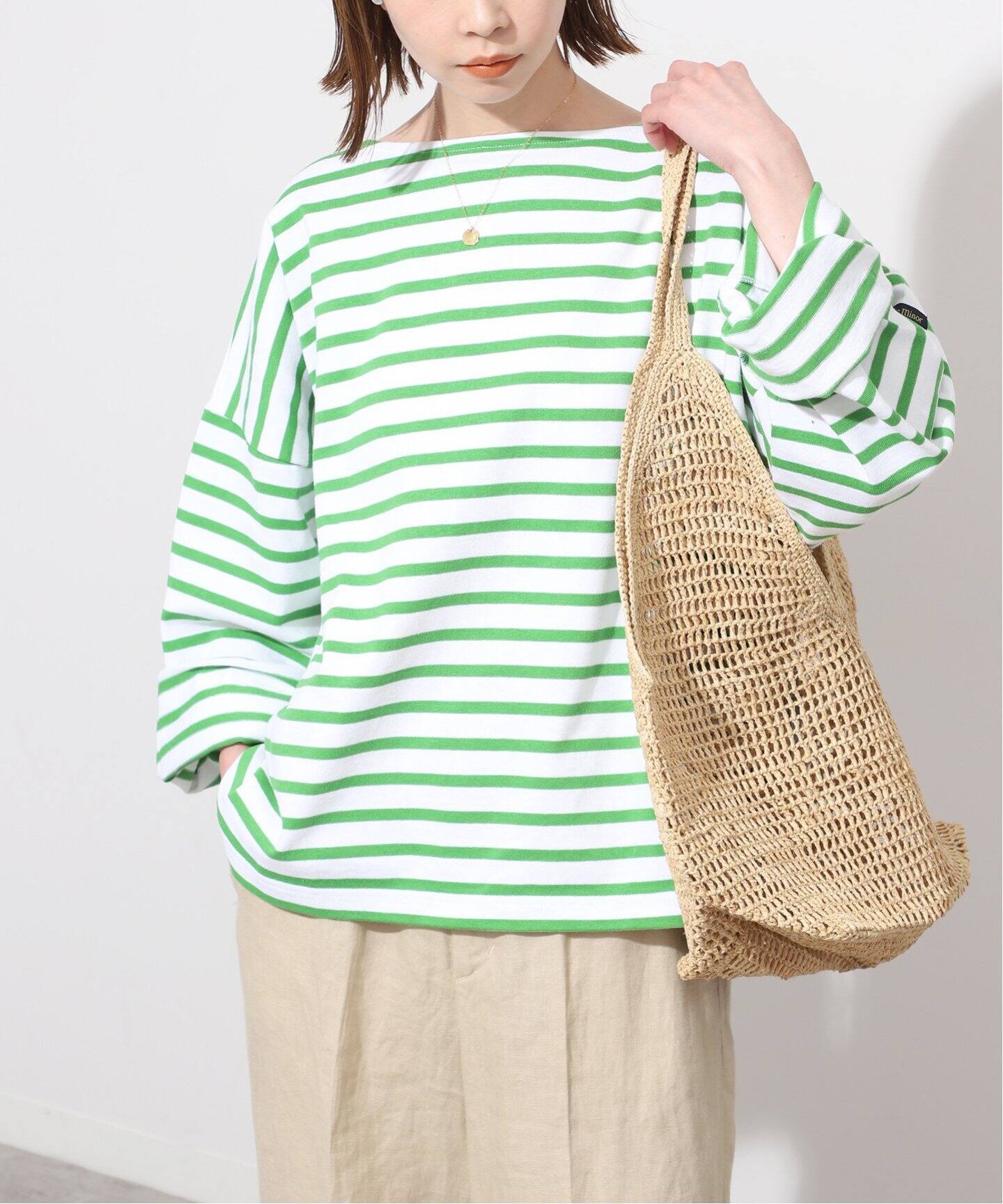 LE MINOR/ルミノア】SLOBE別注 ビッグボーダーカットソー（Tシャツ 