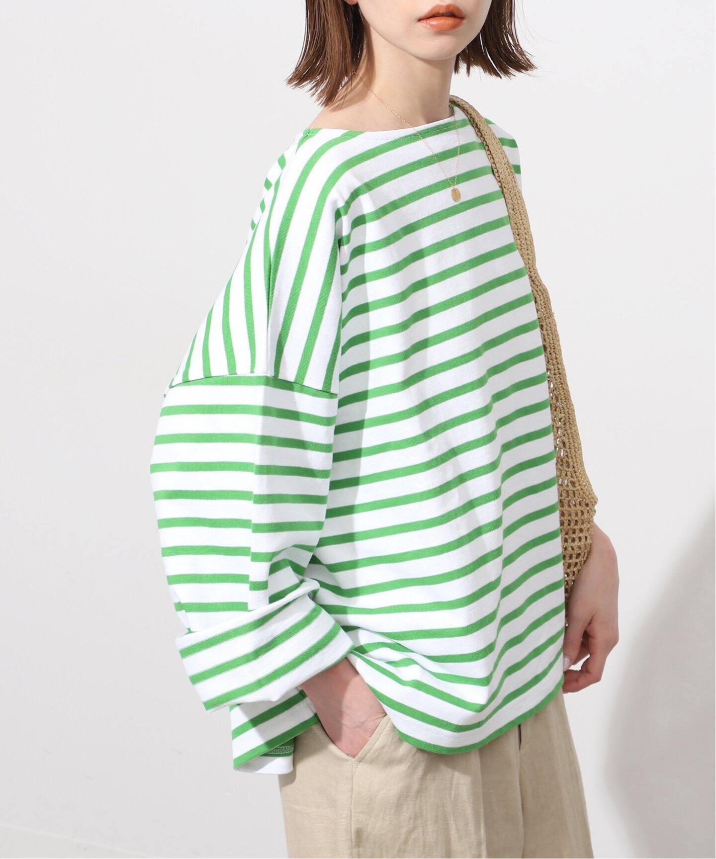 LE MINOR/ルミノア】SLOBE別注 ビッグボーダーカットソー（Tシャツ  