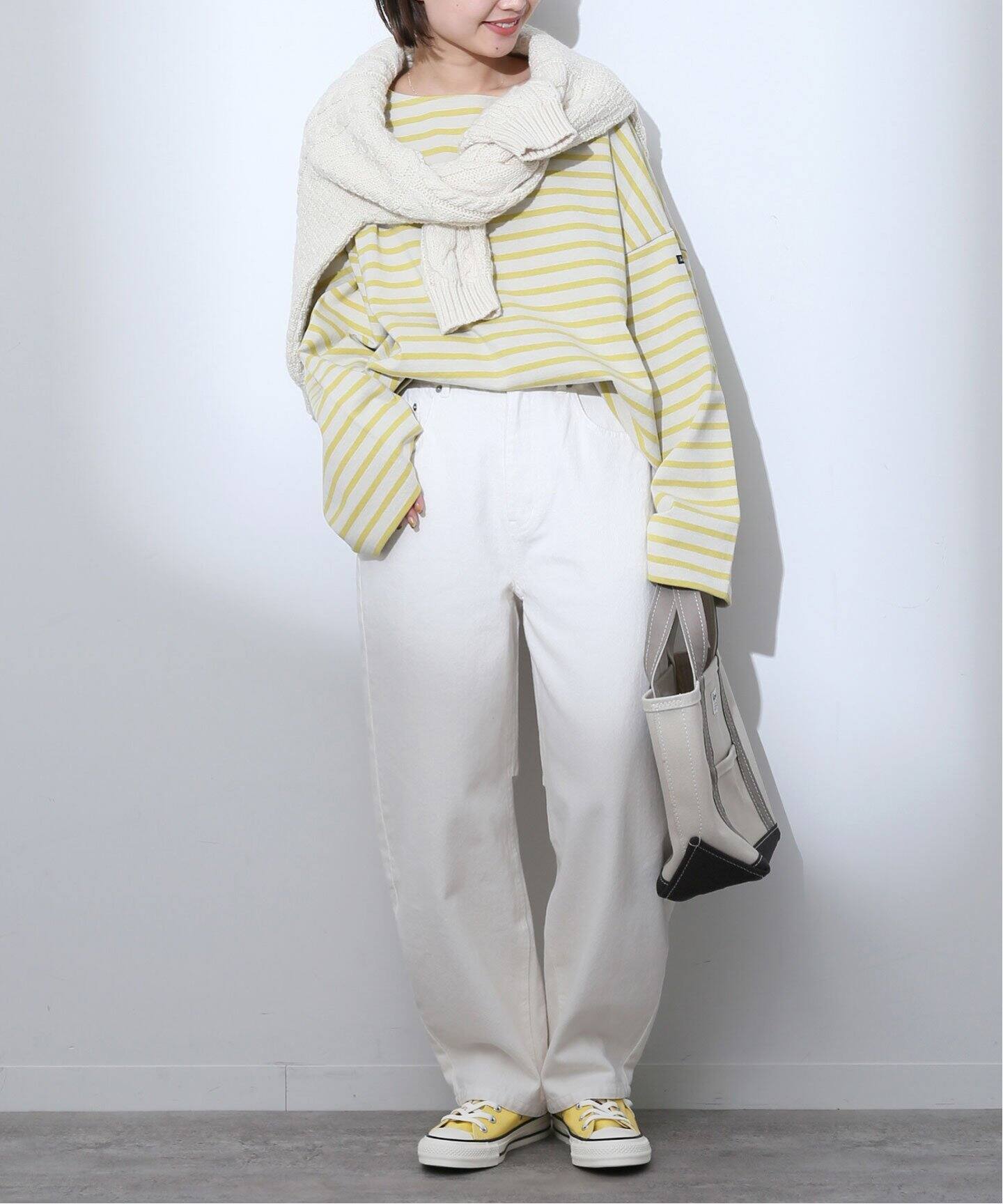 LE MINOR/ルミノア】SLOBE別注 ビッグボーダーカットソー（T 