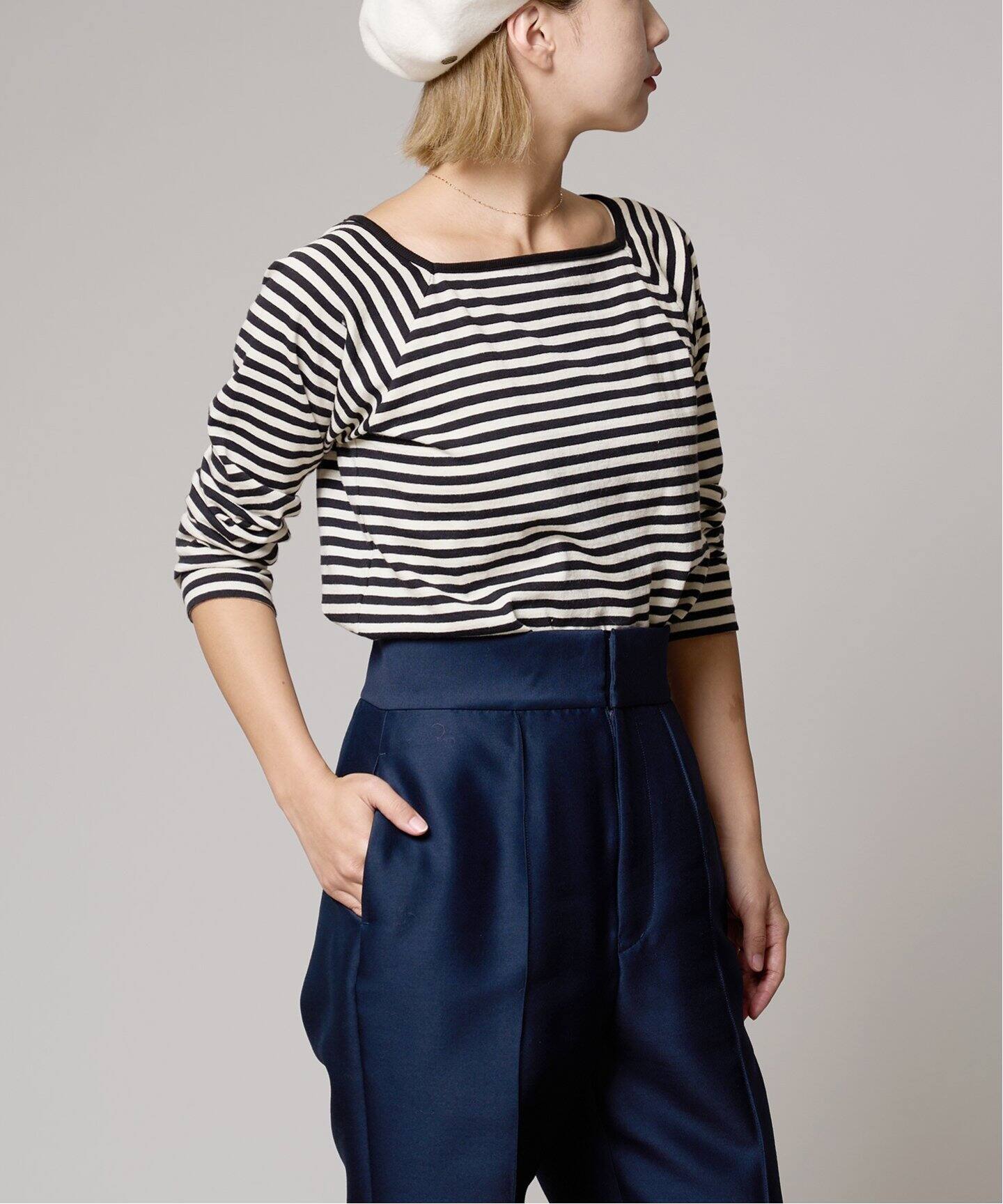 LE MINOR/ルミノア 】MARINIERE CARRE カットソー（Tシャツ 