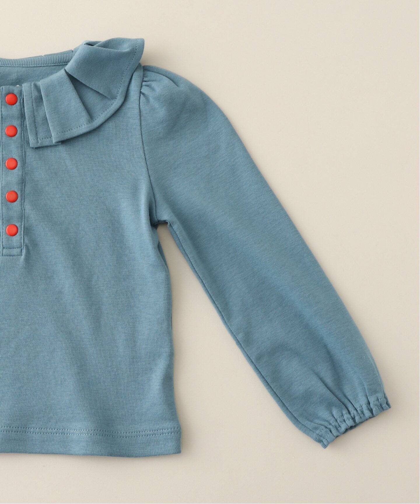 Misha&Puff】Pleated Collar Top kids