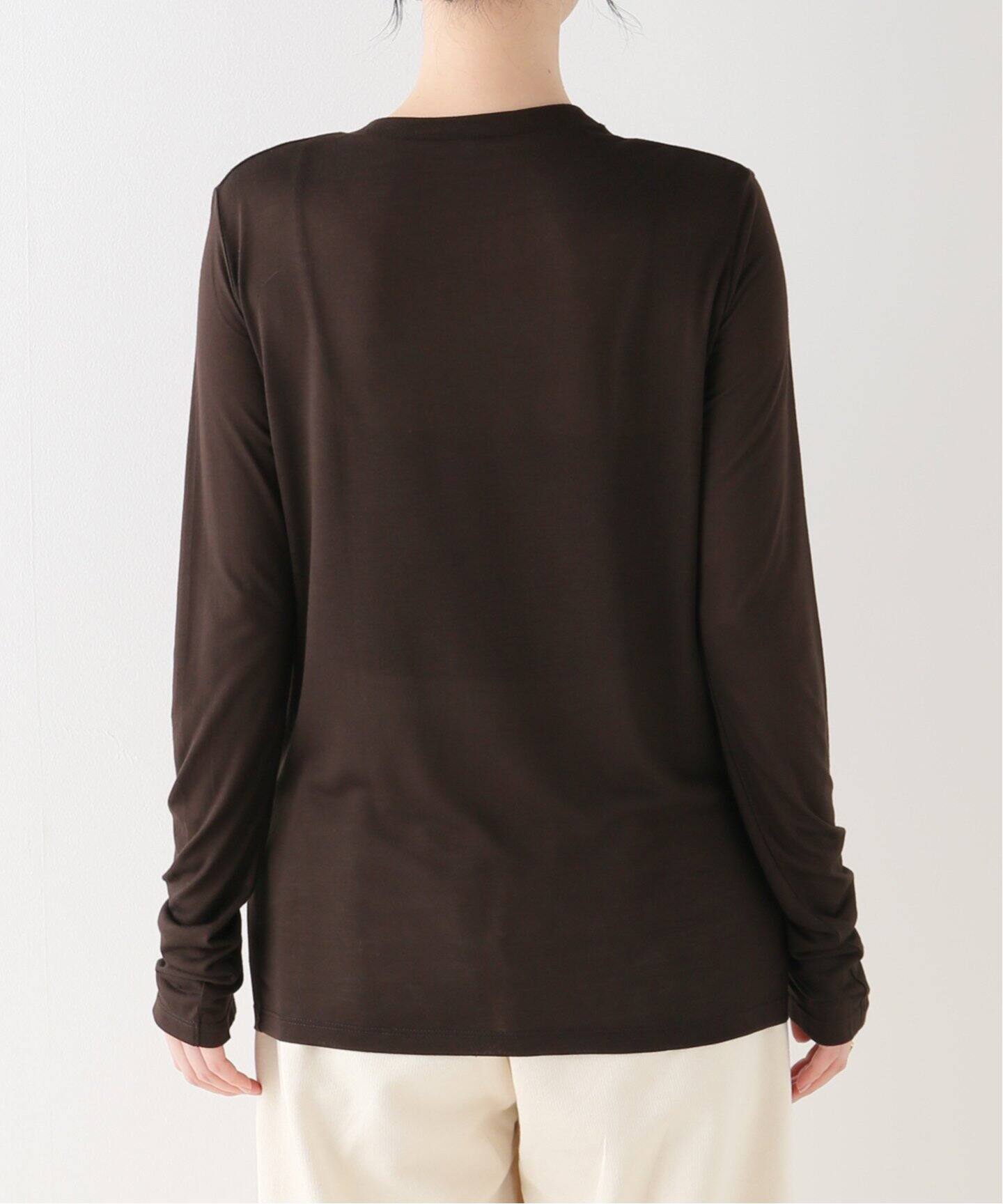 BASERANGE/ベースレンジ】LONG SLEEVE Tシャツ*（ブラウン）（Tシャツ 