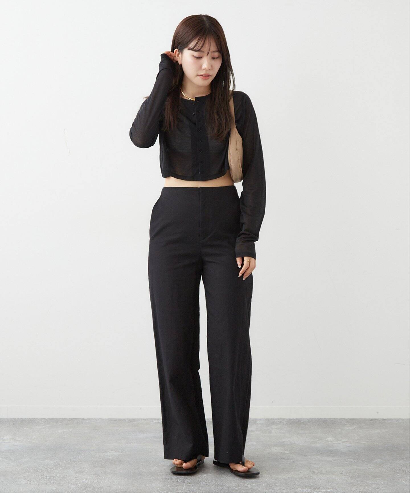 JANE SMITH/ジェーンスミス】 SHEER SHORT カーディガン（カーディガン  