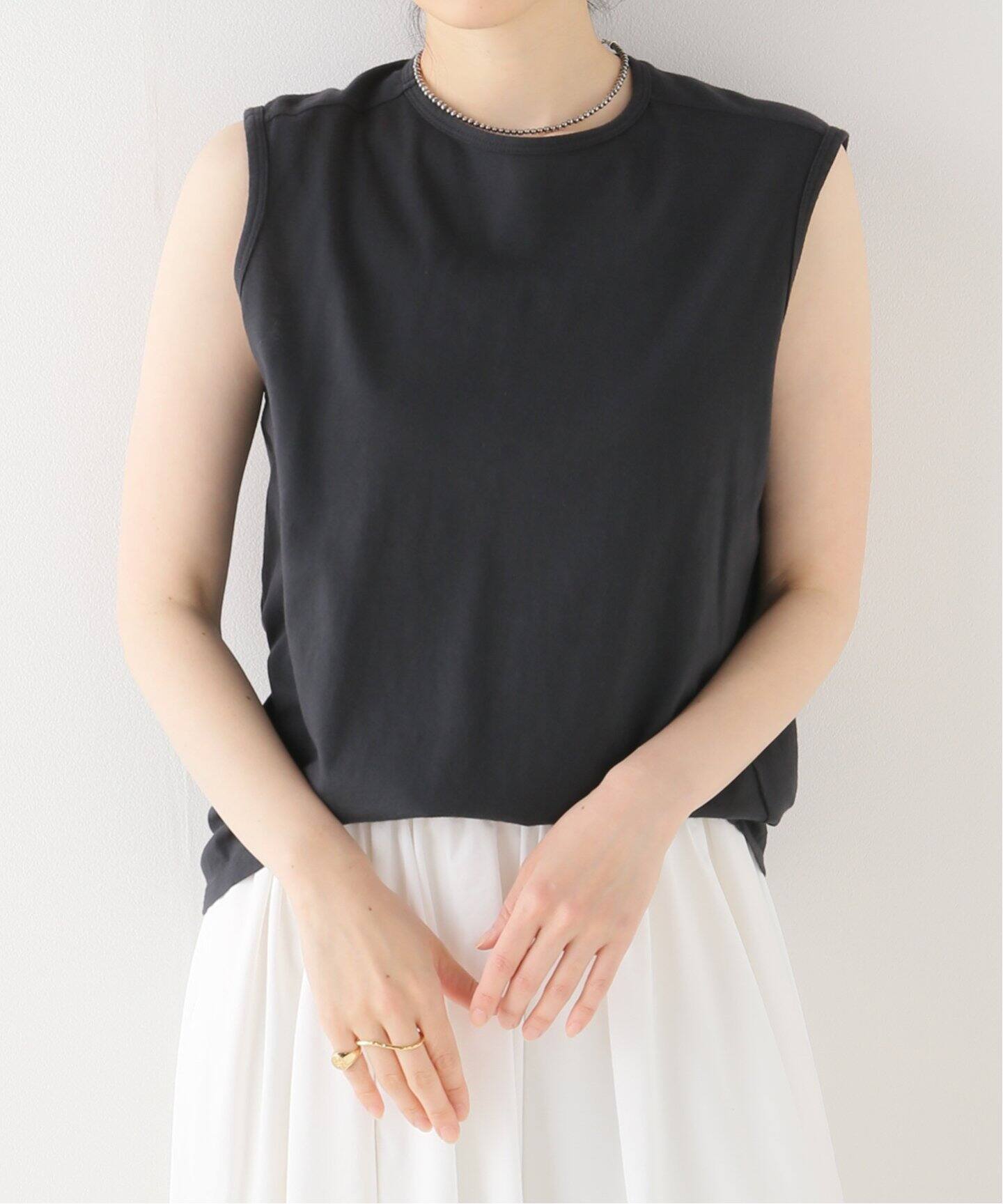 GABRIELA COLL GARMENTS】ノースリーブTシャツ（Tシャツ／カットソー 