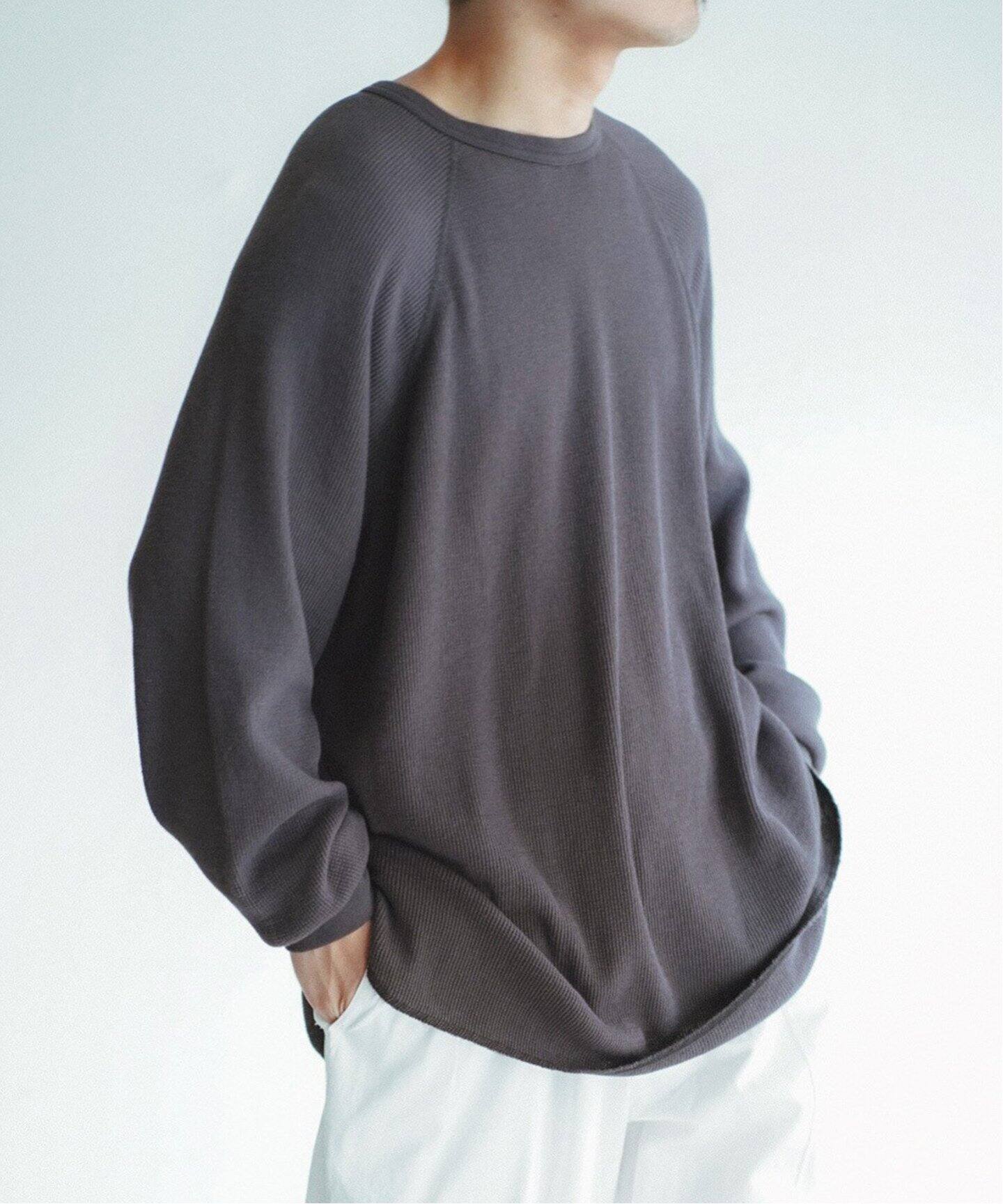 Graphpaper / グラフ ペーパー】Waffle L/S Crew Neck Tee（Tシャツ 