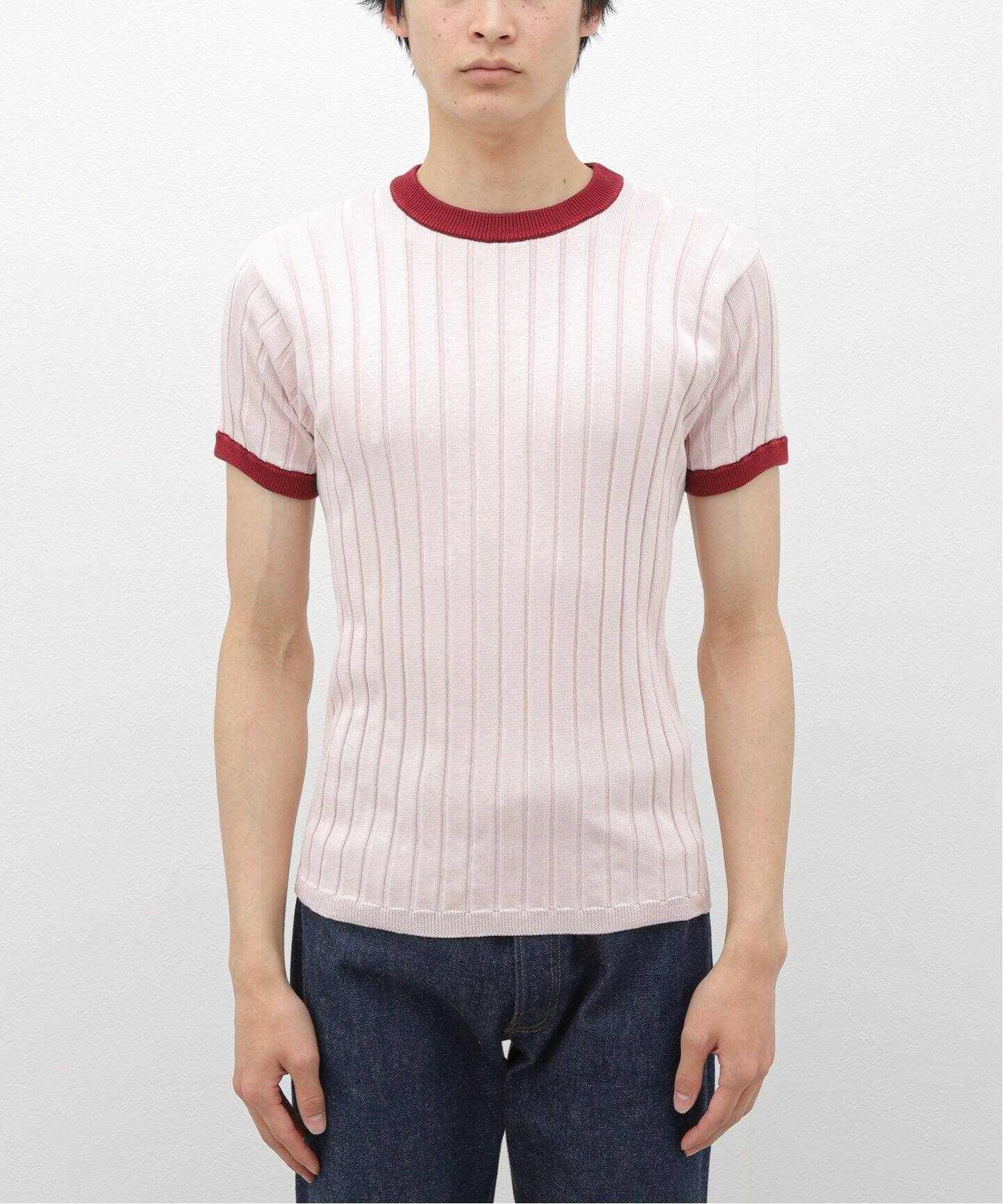 UNE HEURES/ウ ヘフ】EX S/S RINGER（Tシャツ／カットソー）｜L 