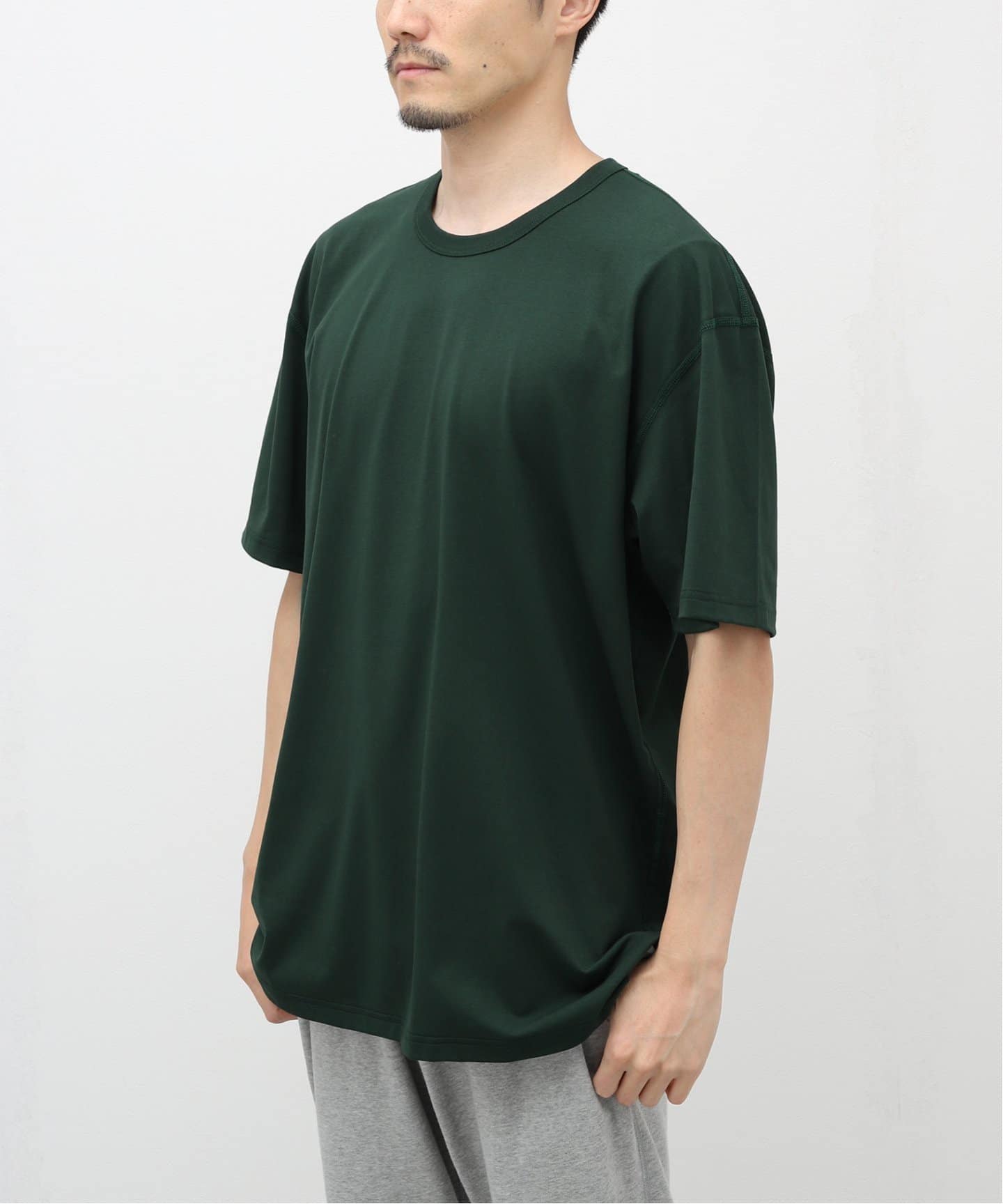 在庫限り☆ Reigning Champ ポケット付き Tシャツ グレー♪ COPPER JERSEY RELAXED T-SHIRT(Tシャツ/カットソー