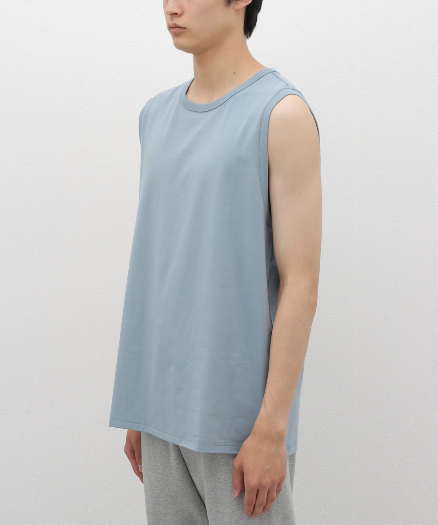 柔らかな手触り【Reigning Champ】タンクトップ COPPER JERSEY SLEEVELESS SHIRT / ノースリーブ(タンクトップ