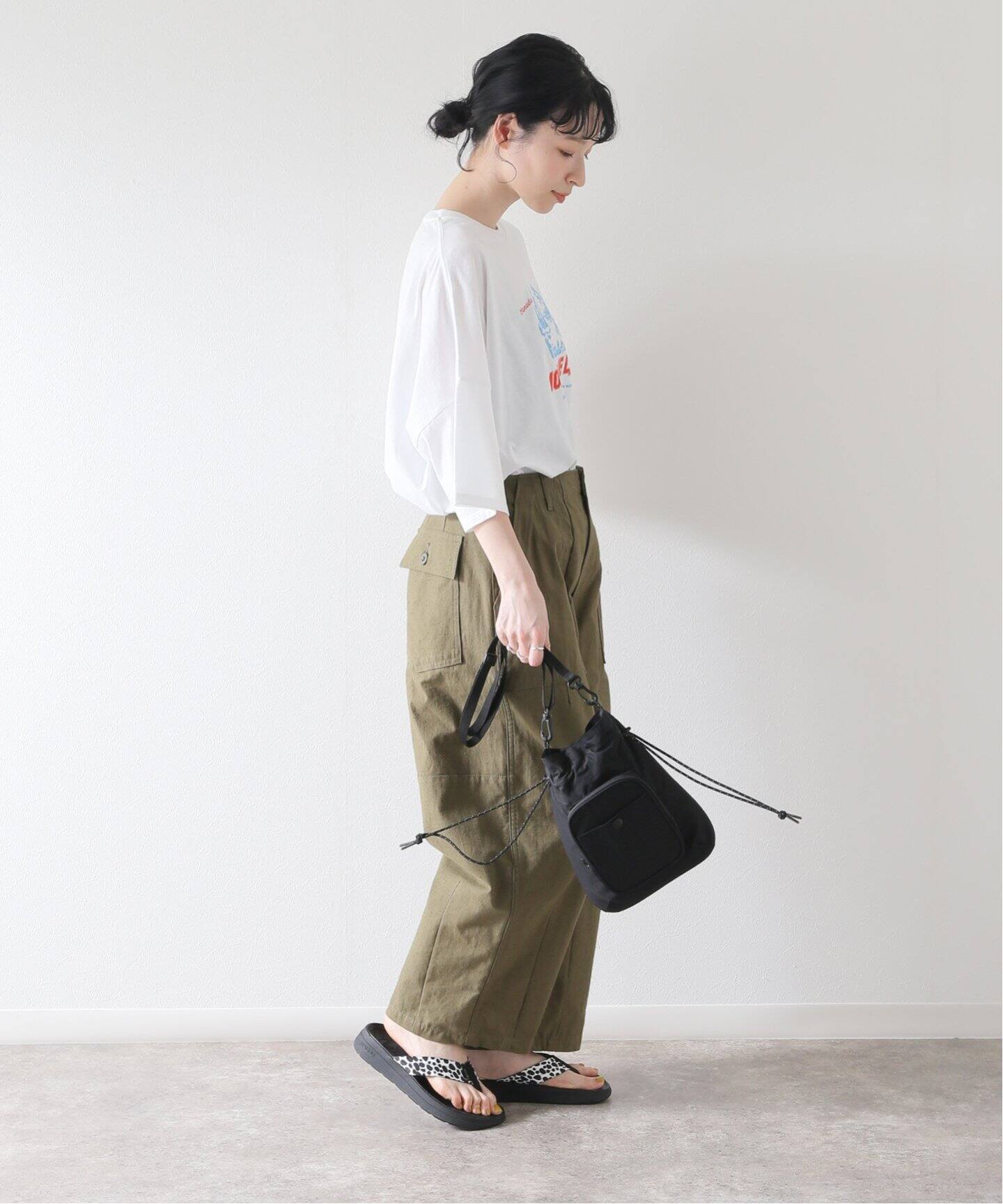 美品 TICCA MORAINEスクエアTシャツ 黒 ティッカ フリーサイズ TICCA / ティッカ】MORAINEスクエアTシャツ(TBCS-401)（Tシャツ
