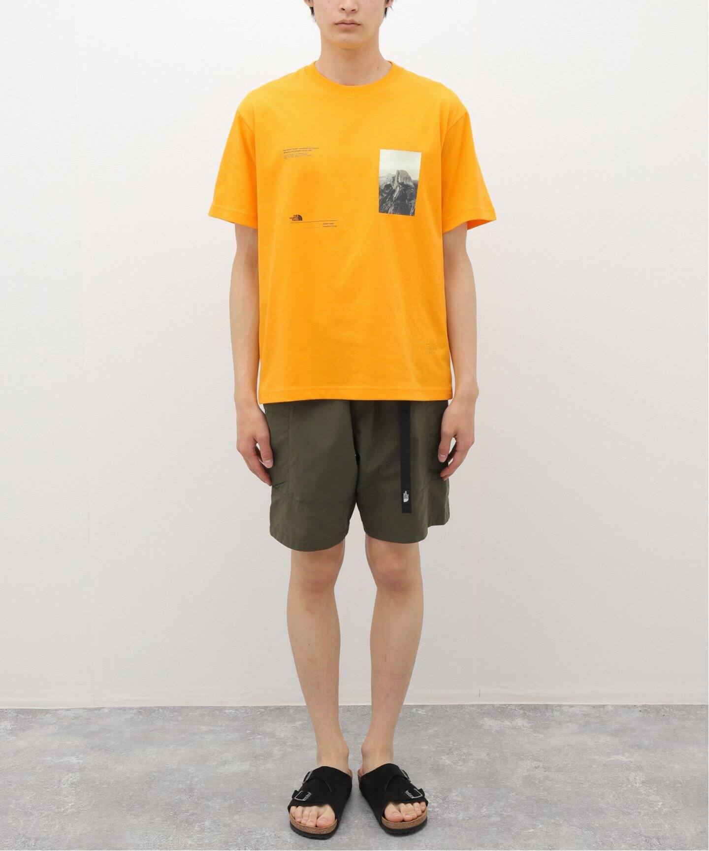 【THE NORTH FACE】2枚組Tシャツ オレンジ/灰色/青/ベージュ IFME ザ・ノース・フェイス キッズ 半袖 Tシャツ パイル地 THE