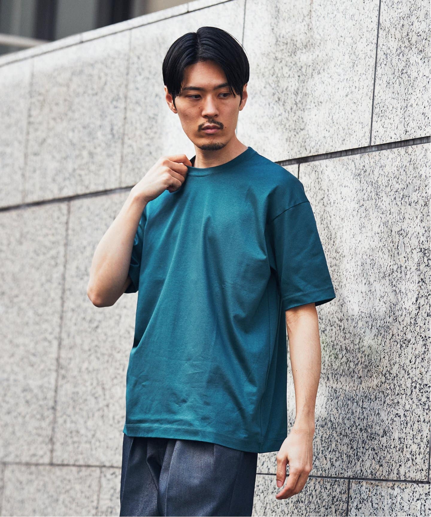 LA BOUCLE ラブークル ニットラグビージャージ バルーンコットン Ｌ LA BOUCLE ラブークル ニットラグビージャージ バルーンコットン L