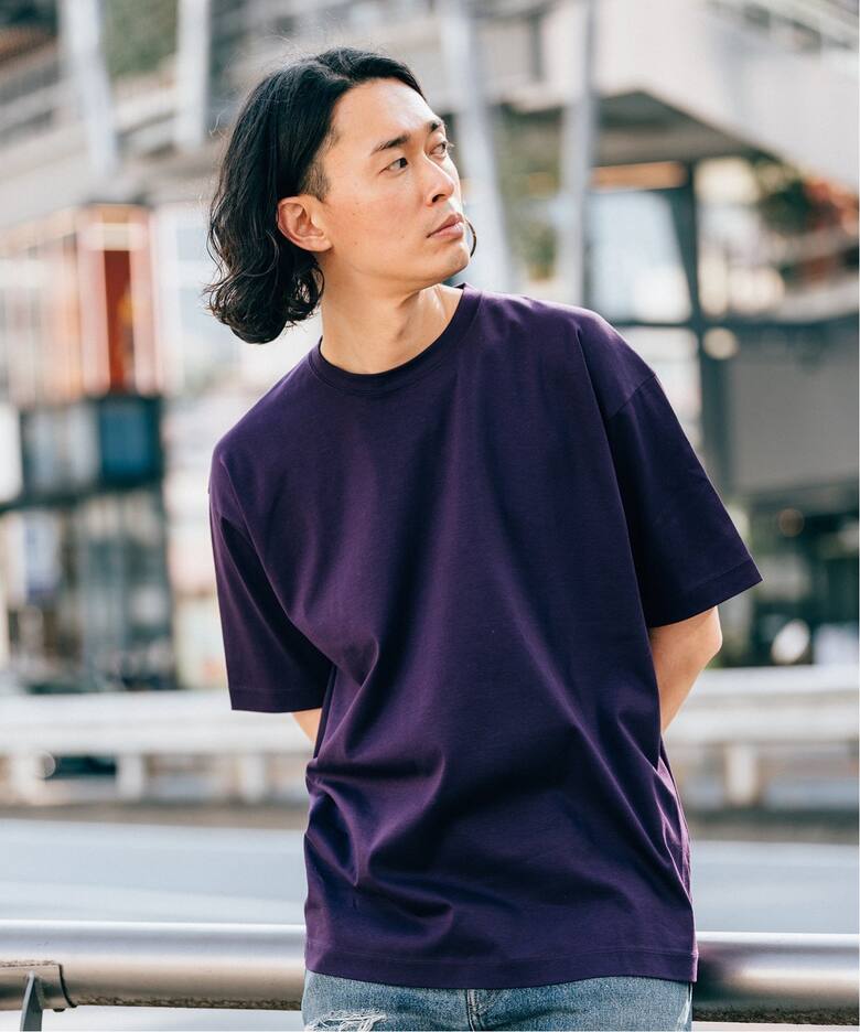 LA BOUCLE / ラブークル】アルビニスタ スムース クルーネック Tシャツ