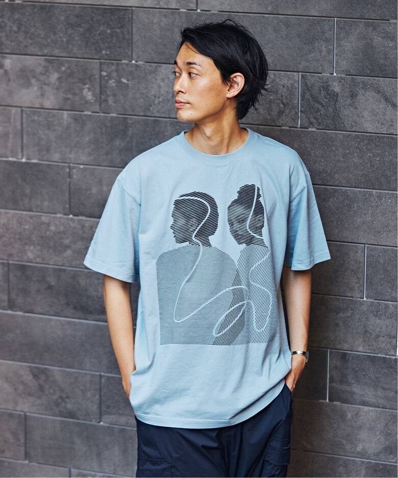 AICON × EDIFICE】グラフィックプリント Tシャツ（Tシャツ／カットソー 