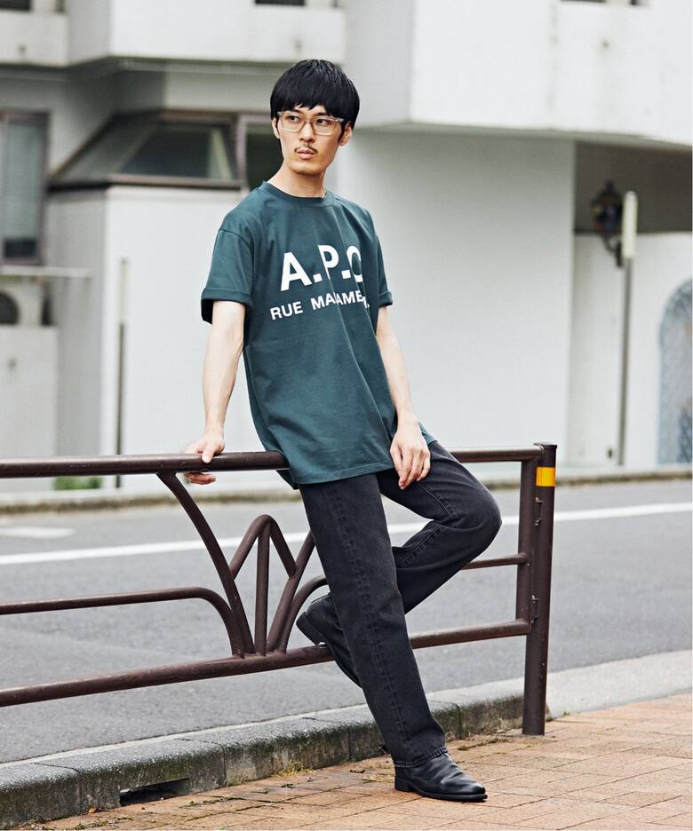 再入荷》【A.P.C. / アーペーセー】別注 オーバーサイズ ロゴプリント 