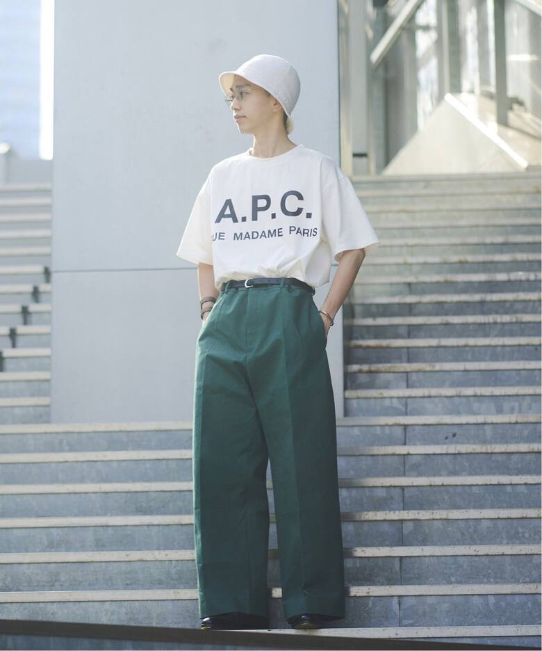 再入荷》【A.P.C. / アーペーセー】別注 オーバーサイズ ロゴプリント  