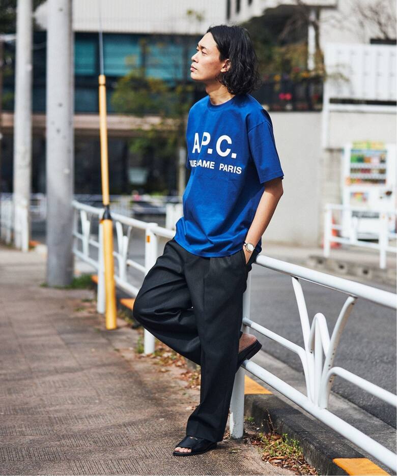 再入荷》【A.P.C. / アーペーセー】別注 オーバーサイズ ロゴプリント  
