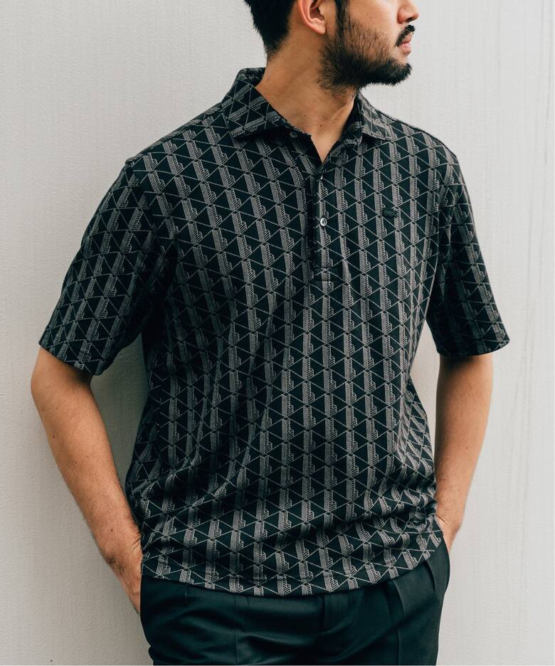 LACOSTE / ラコステ】別注 モノグラムジャカード ポロシャツ 