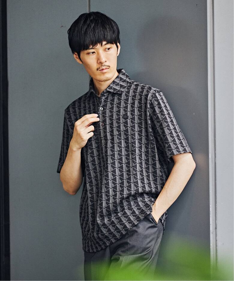 LACOSTE / ラコステ】別注 モノグラムジャカード ポロシャツ 