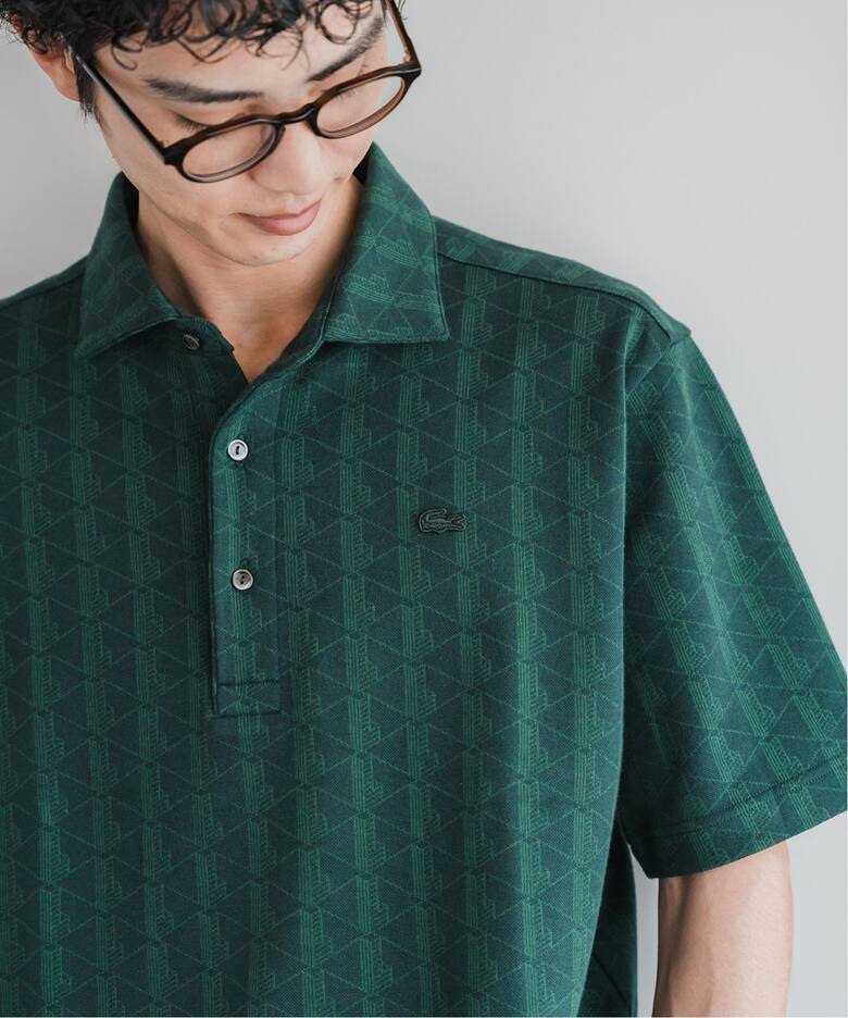 LACOSTE / ラコステ】別注 モノグラムジャカード ポロシャツ 