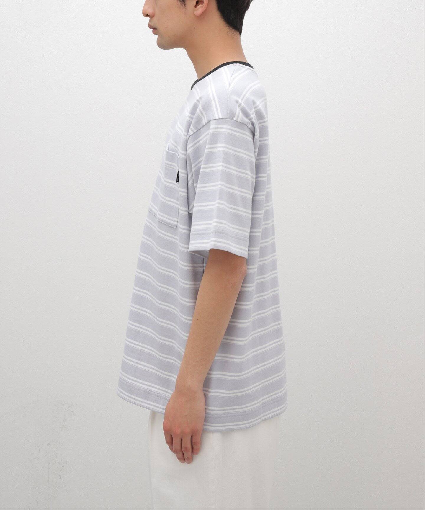 CABARET POVAL / キャバレーポバール】 Villa Stripe Top（Tシャツ 