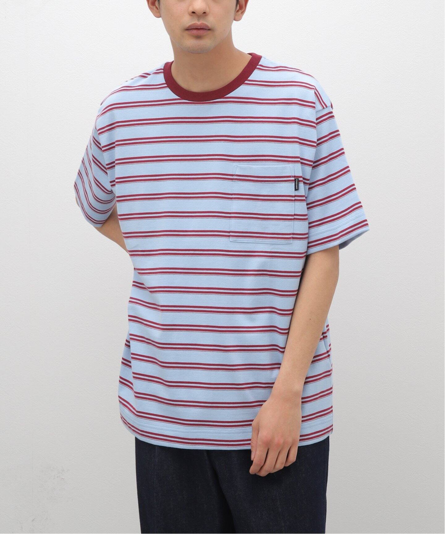 CABARET POVAL / キャバレーポバール】 Villa Stripe Top（Tシャツ 