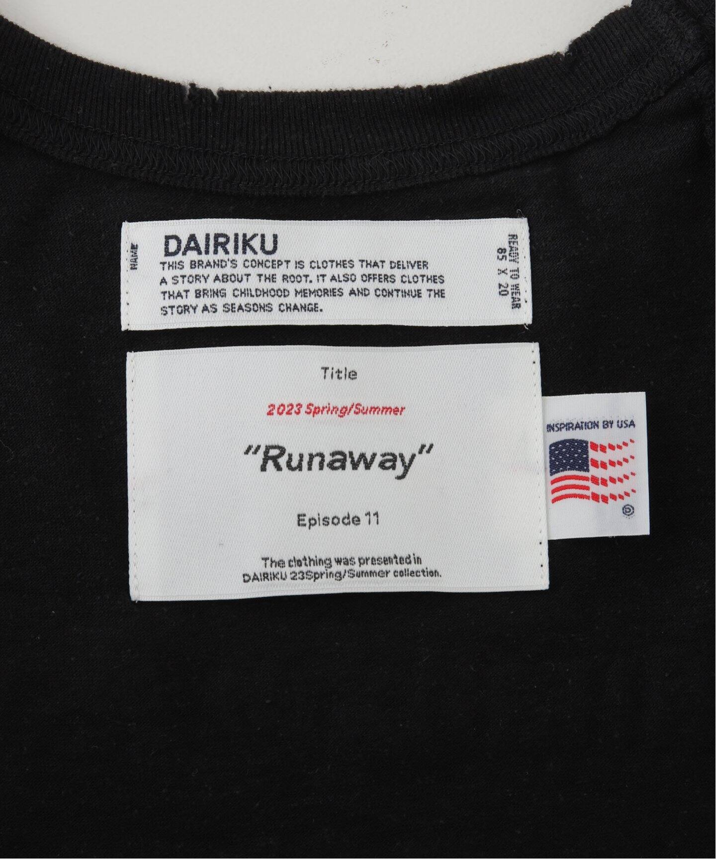 DAIRIKU / ダイリク】New No-sleeve Tee（Tシャツ／カットソー 