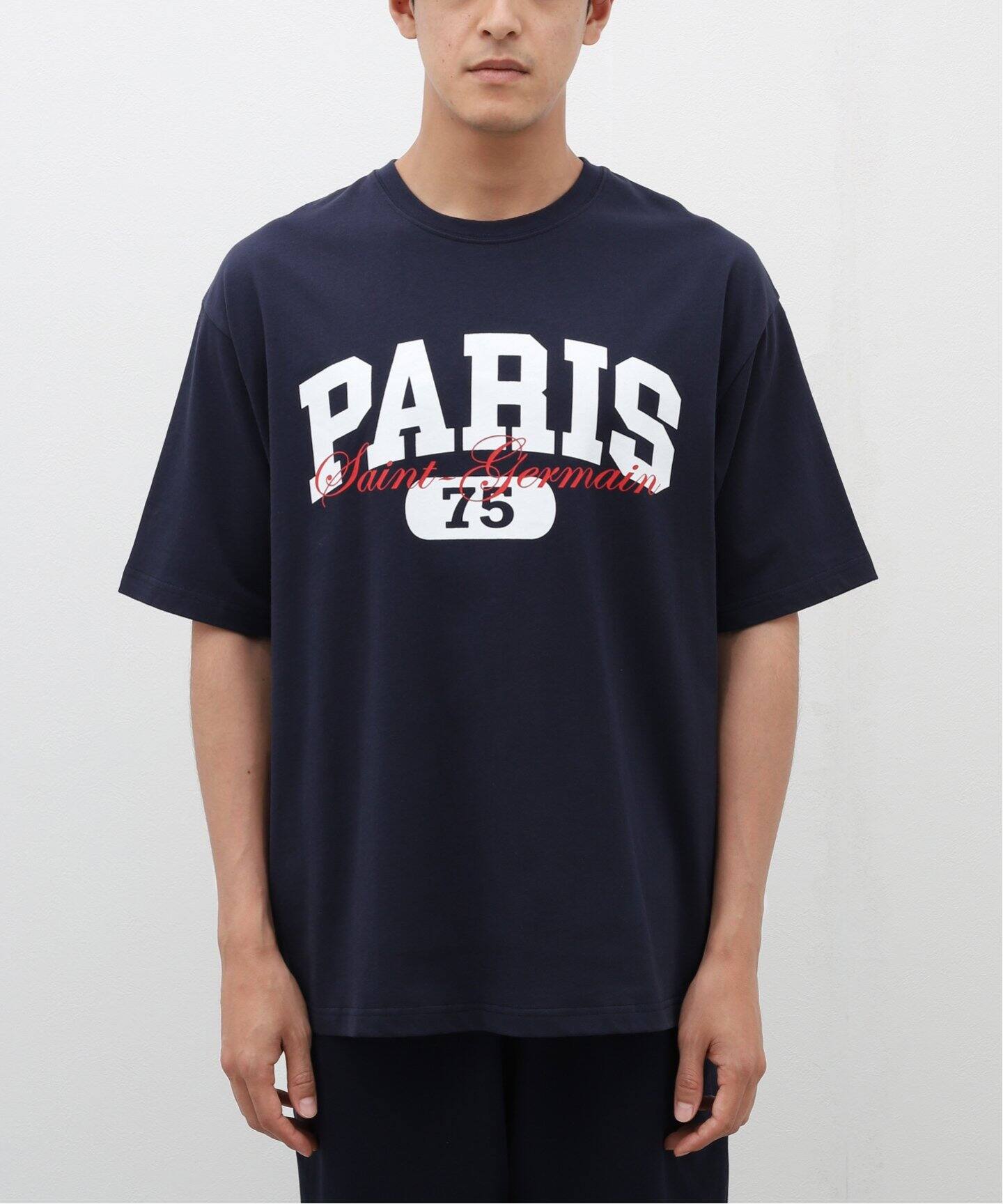 Paris Saint-Germain】バーシティロゴプリント Tシャツ（Tシャツ