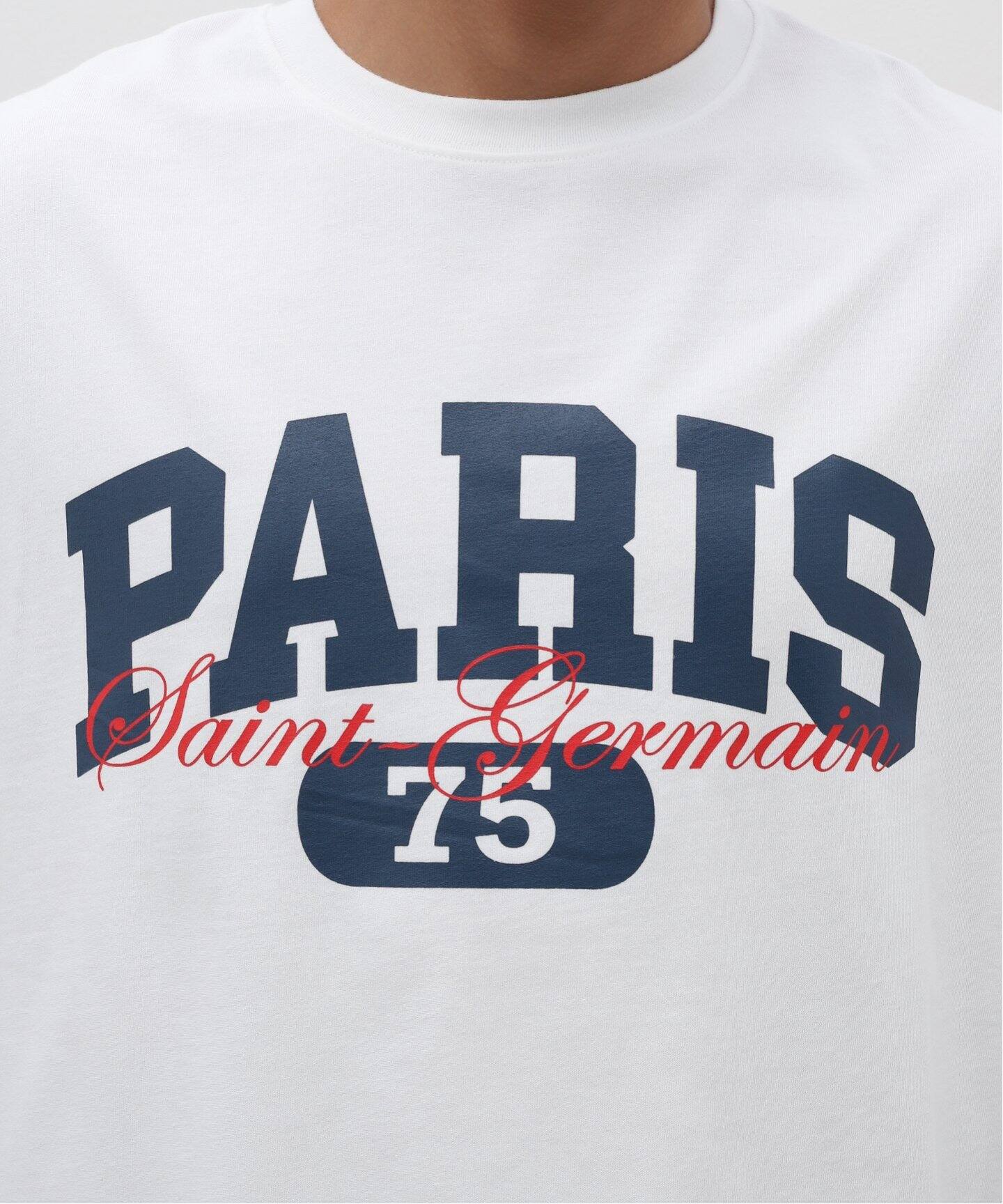 Paris Saint-Germain】バーシティロゴプリント Tシャツ（Tシャツ