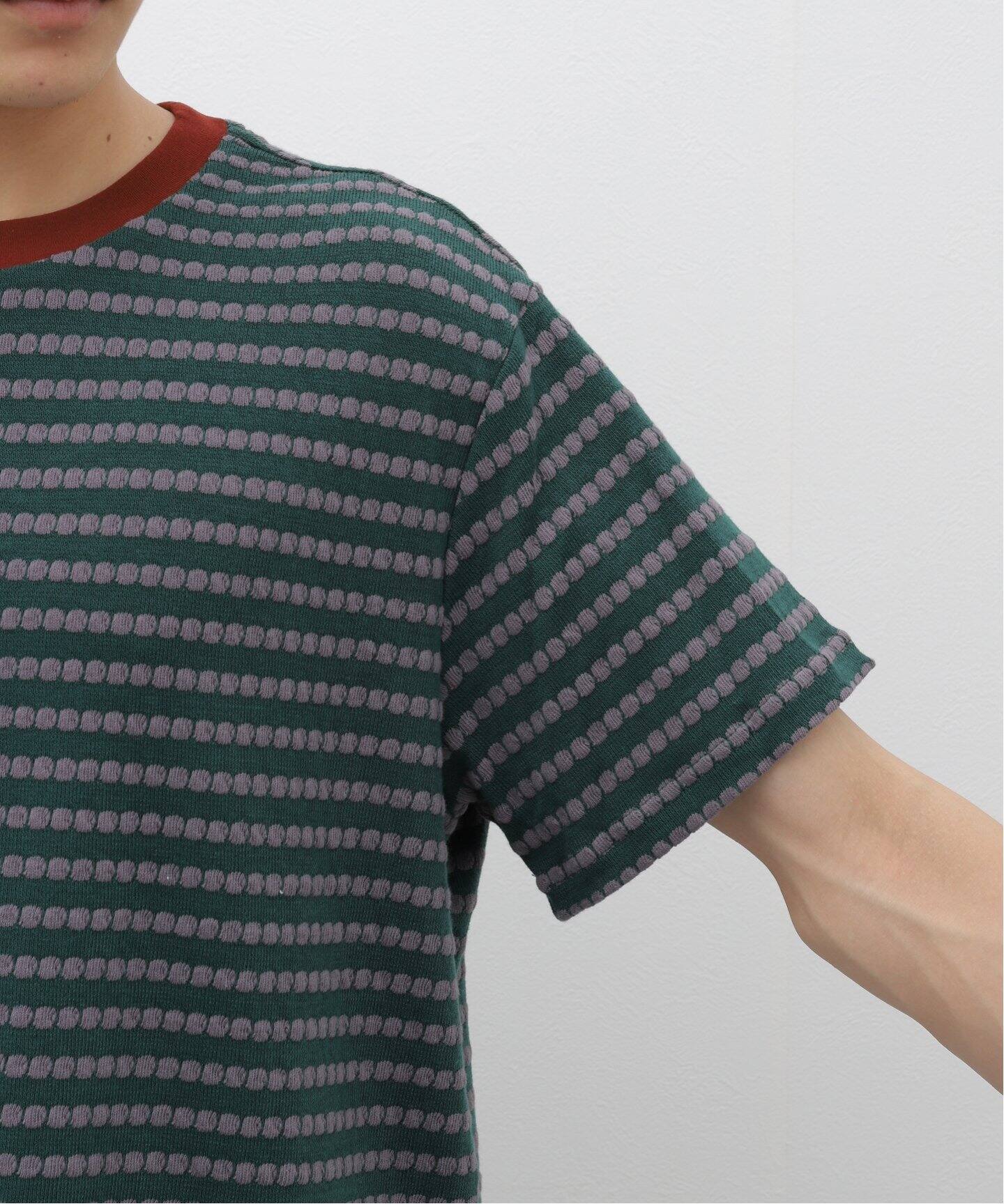BRAIN DEAD/ブレインデッド】Raised Dot Striped T-shirt：Tシャツ（T 