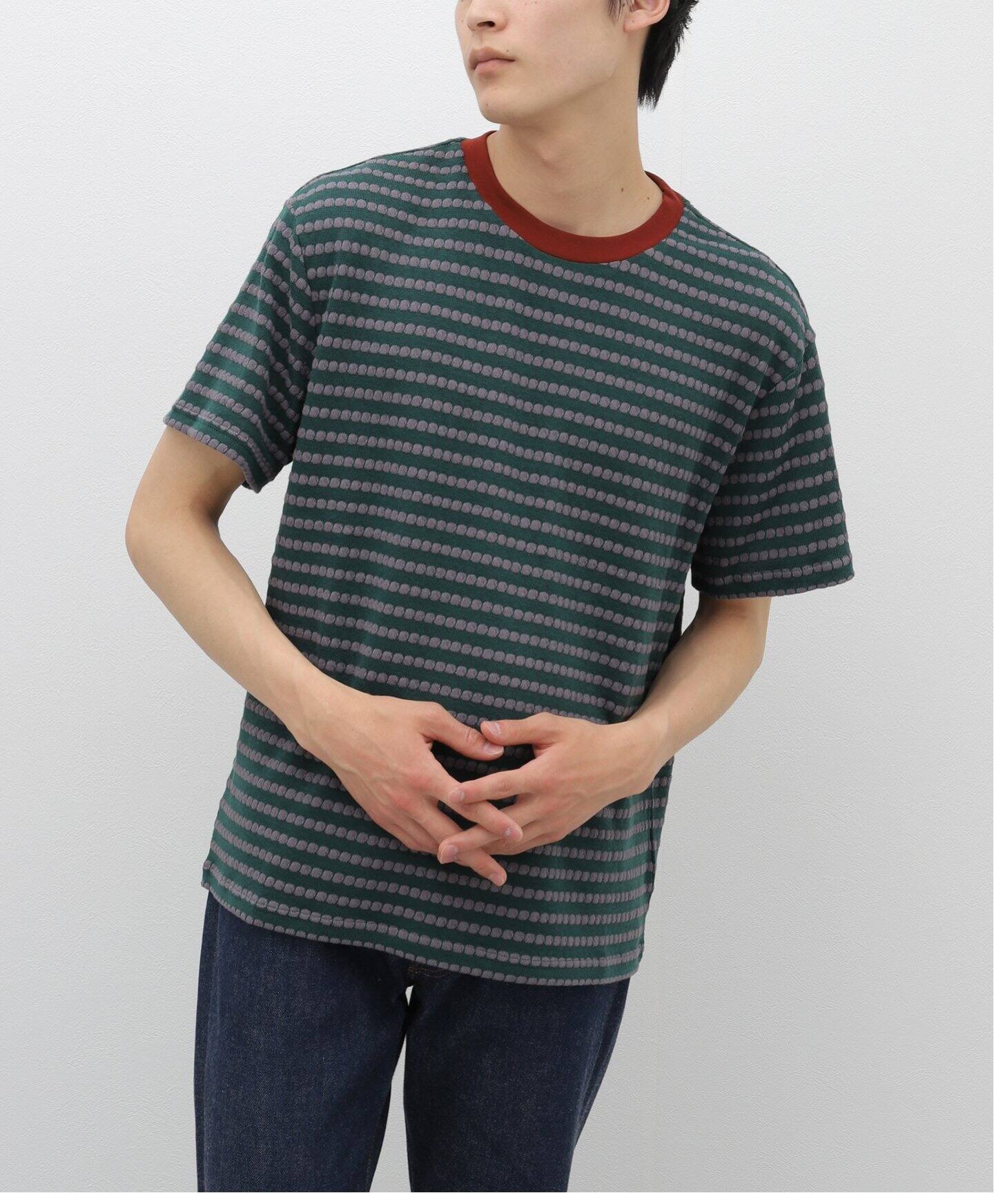 BRAIN DEAD/ブレインデッド】Raised Dot Striped T-shirt：Tシャツ（T 
