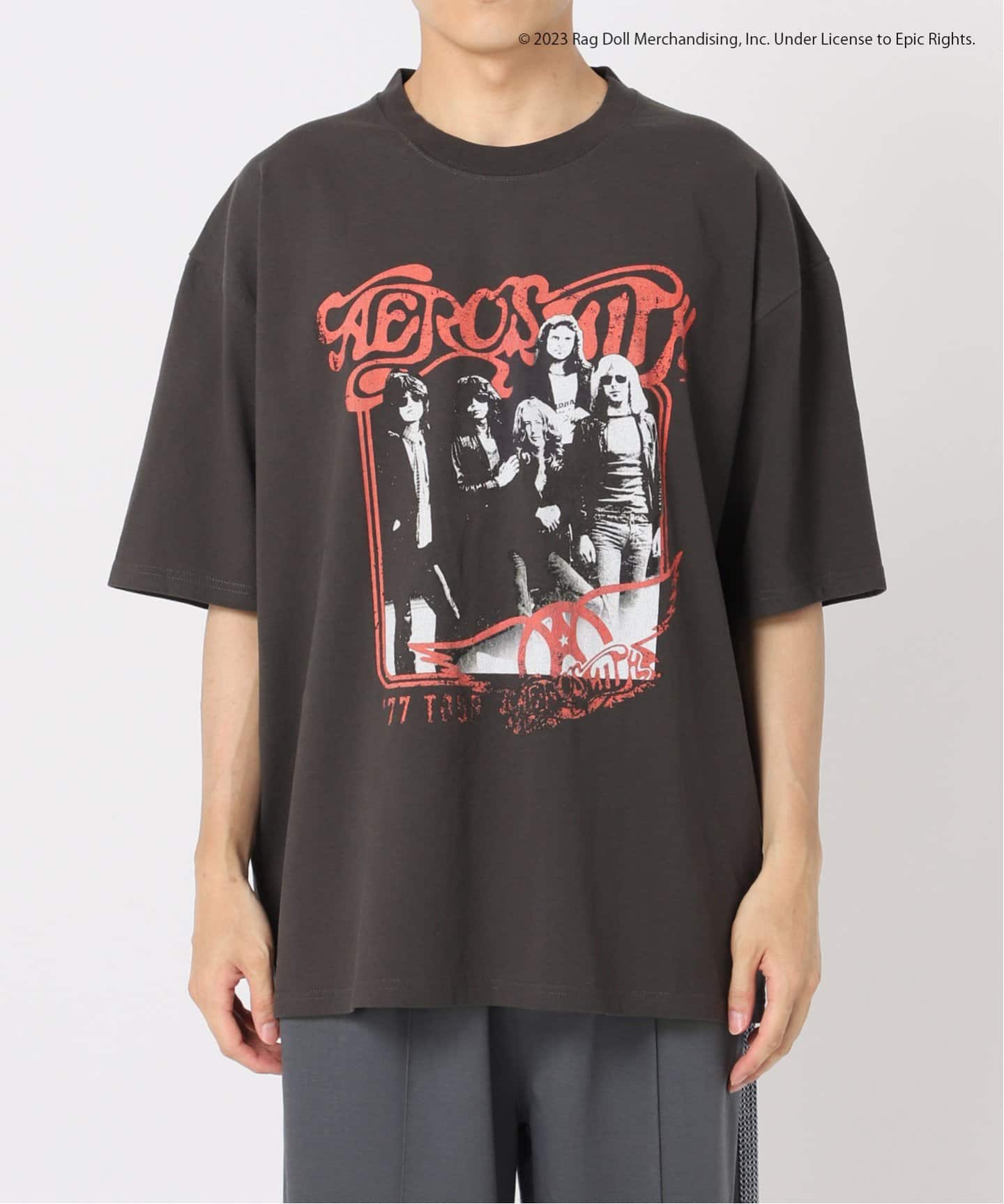 Aerosmith VINTAGE BLACK ロックTEE（Tシャツ／カットソー