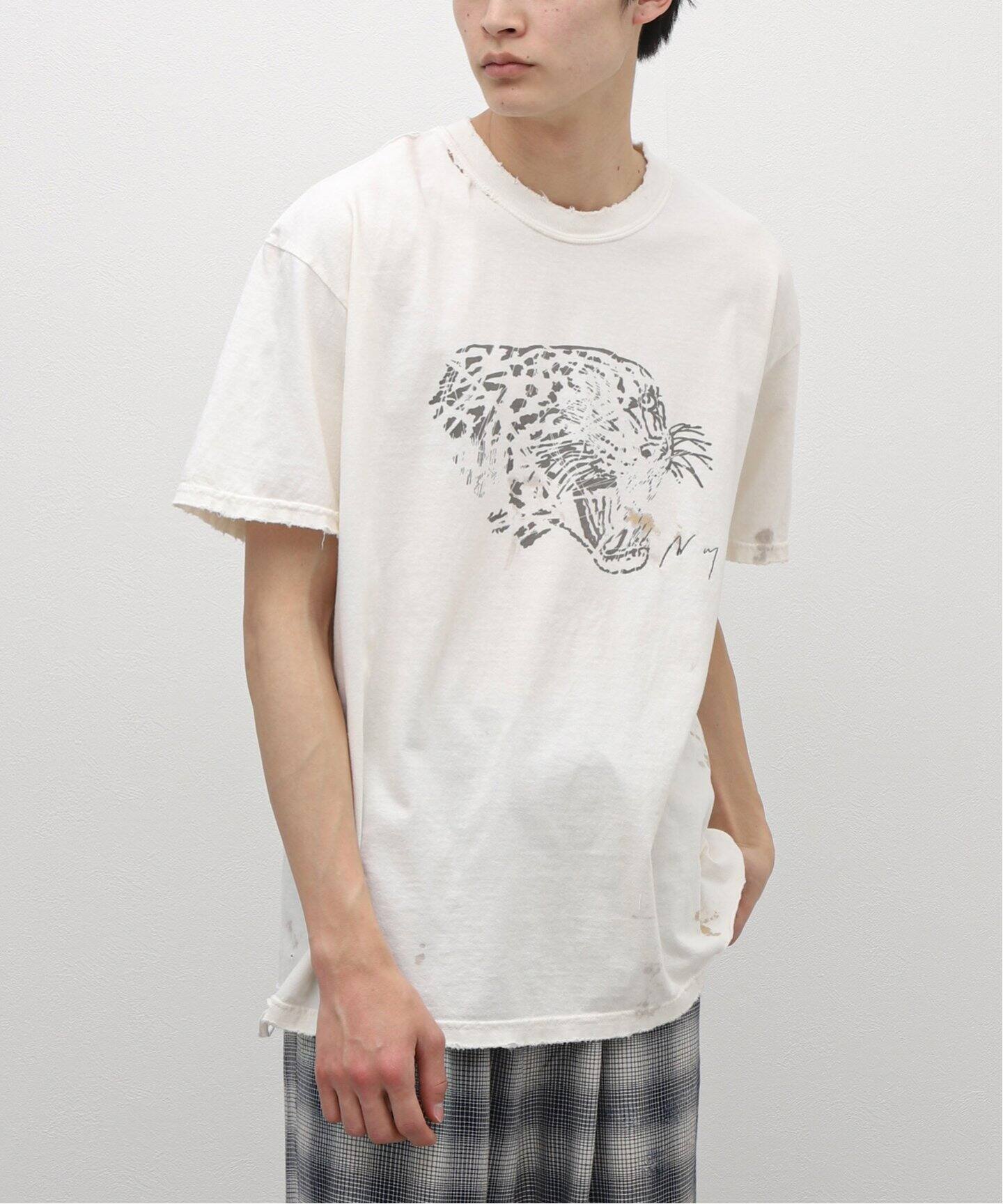 ANCELLM / アンセルム】AGING LEO T-SHIRT（Tシャツ／カットソー  