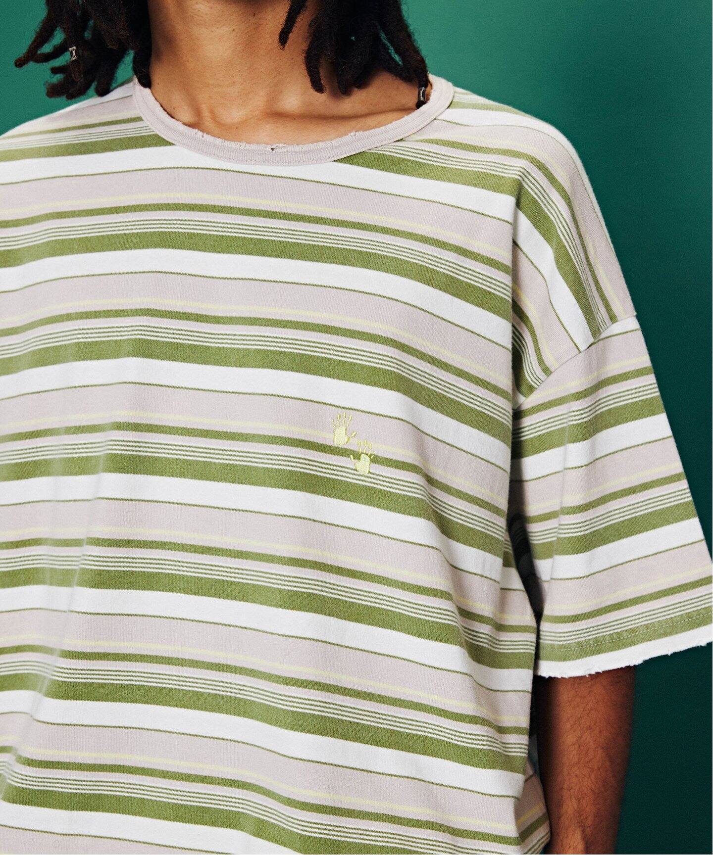 ANCELLM /アンセルム WISM 別注 ダメージボーダーtシャツ　tシャツ ANCELLM / アンセルム WISM 別注 DAMEGE BORDER T-SH（Tシャツ