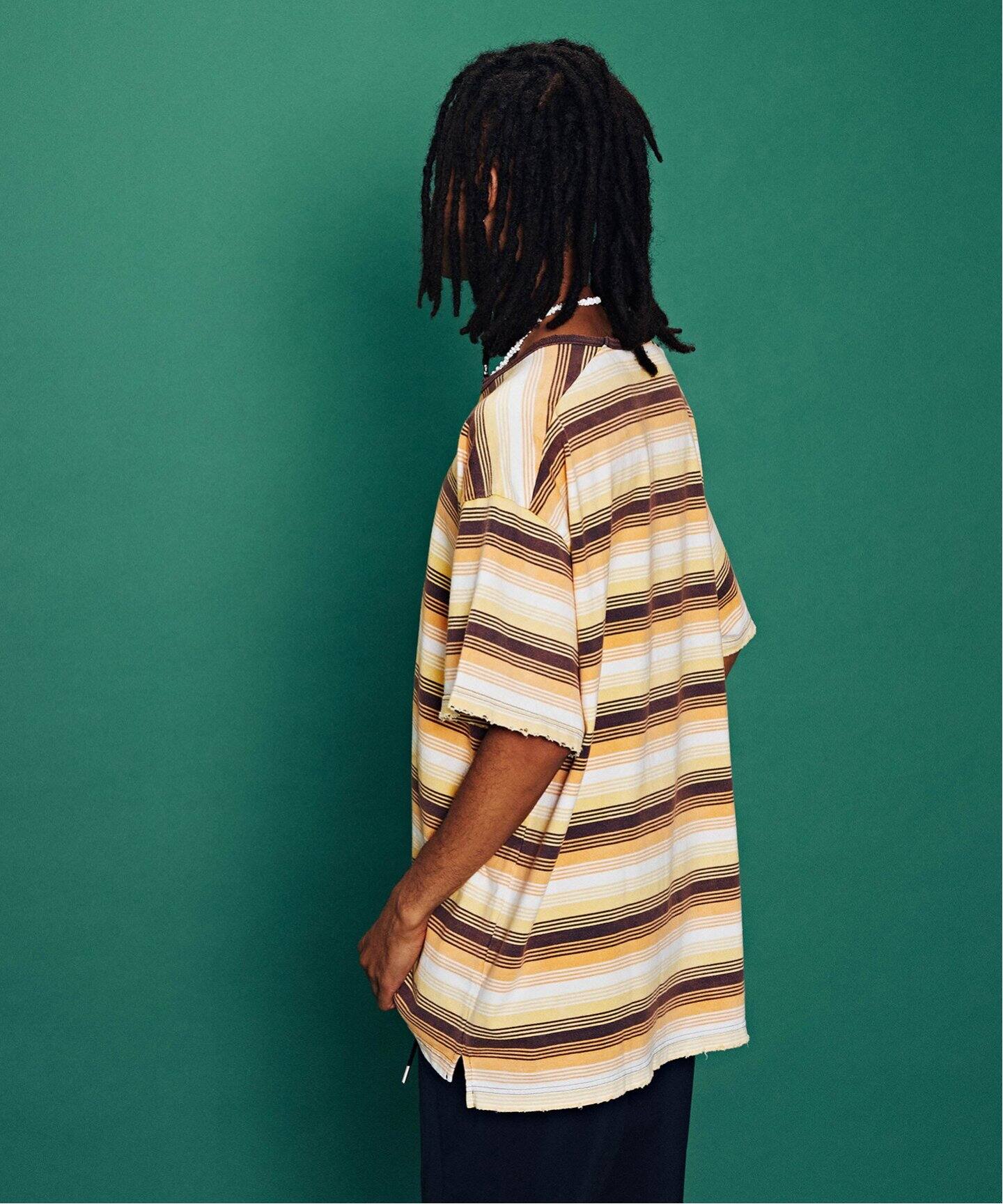 ANCELLM / アンセルム WISM 別注 DAMEGE BORDER T-SH（Tシャツ