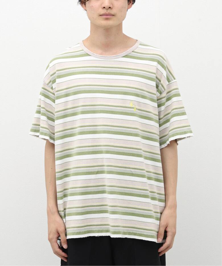 ANCELLM / アンセルム WISM 別注 DAMEGE BORDER T-SH（Tシャツ 
