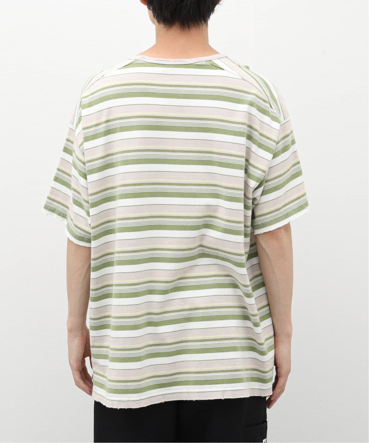ANCELLM / アンセルム WISM 別注 DAMEGE BORDER T-SH（Tシャツ