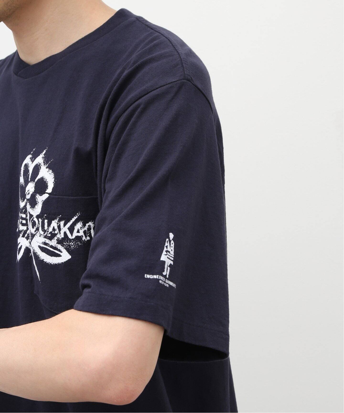 ENGINEERED GARMENTS/エンジニアドガーメンツ】Printed Cross Crew N 