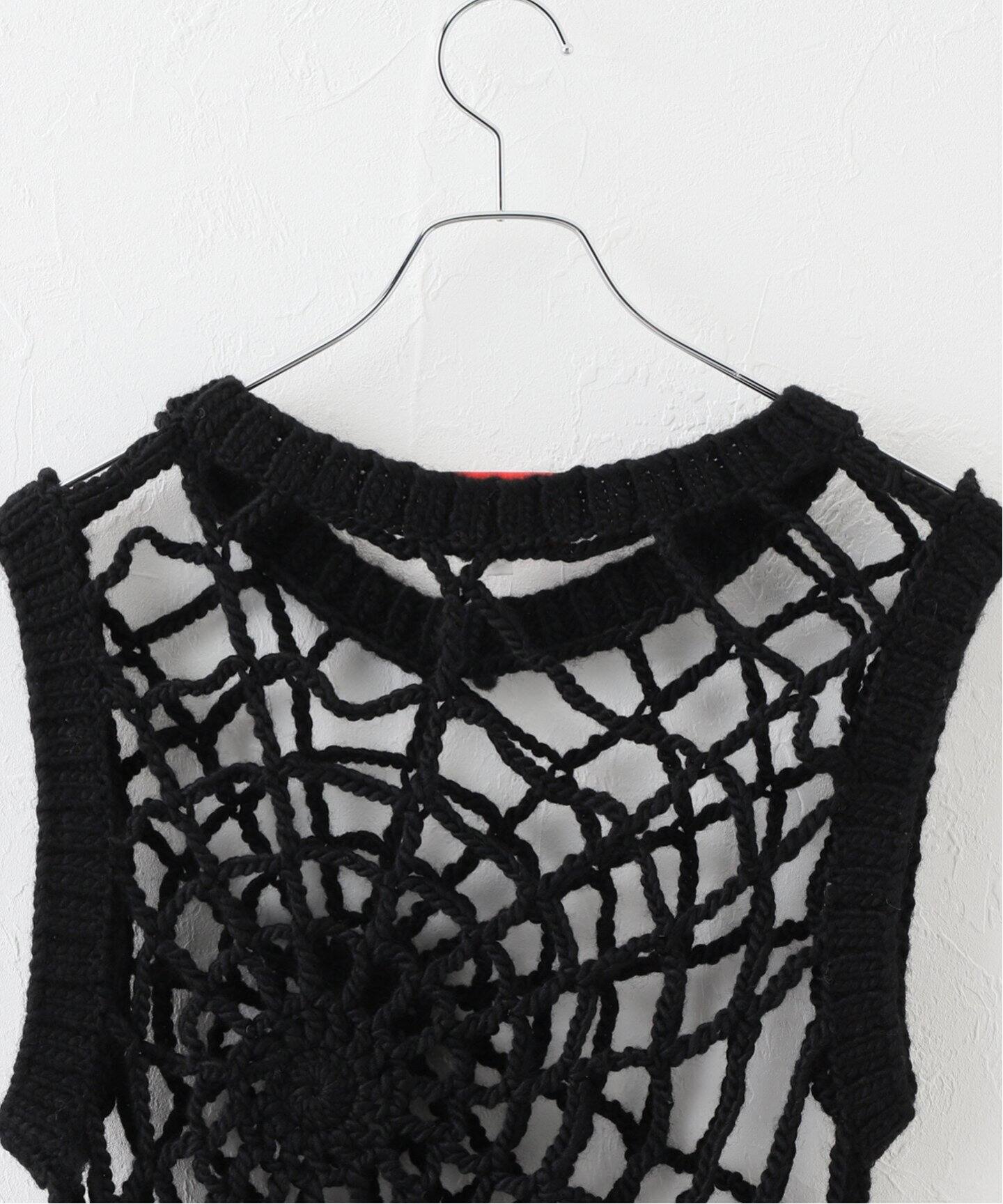 ORIMI/オリミ】 SPIDER HAND KNITTED TOP（Tシャツ／カットソー  